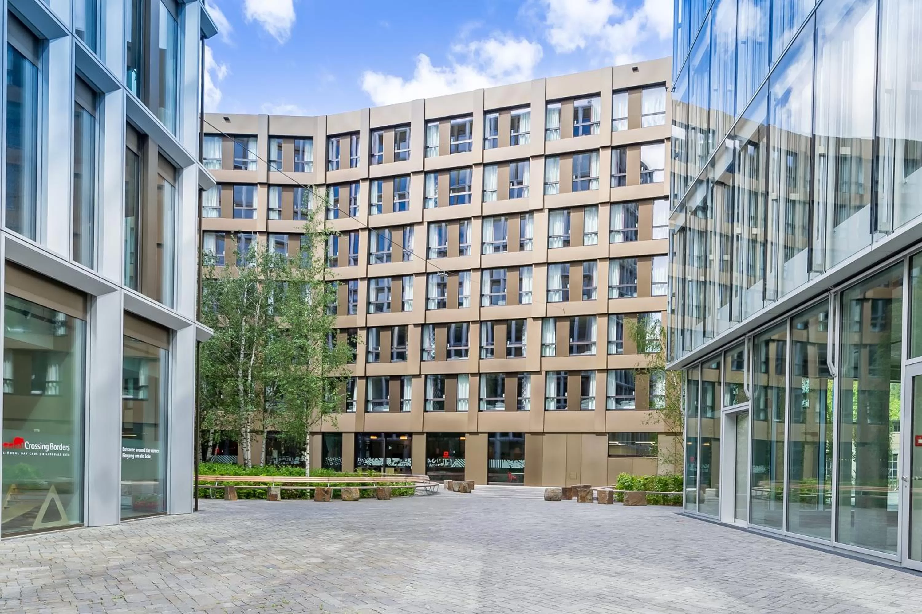 Facade/entrance in MEININGER Hotel Zürich Greencity