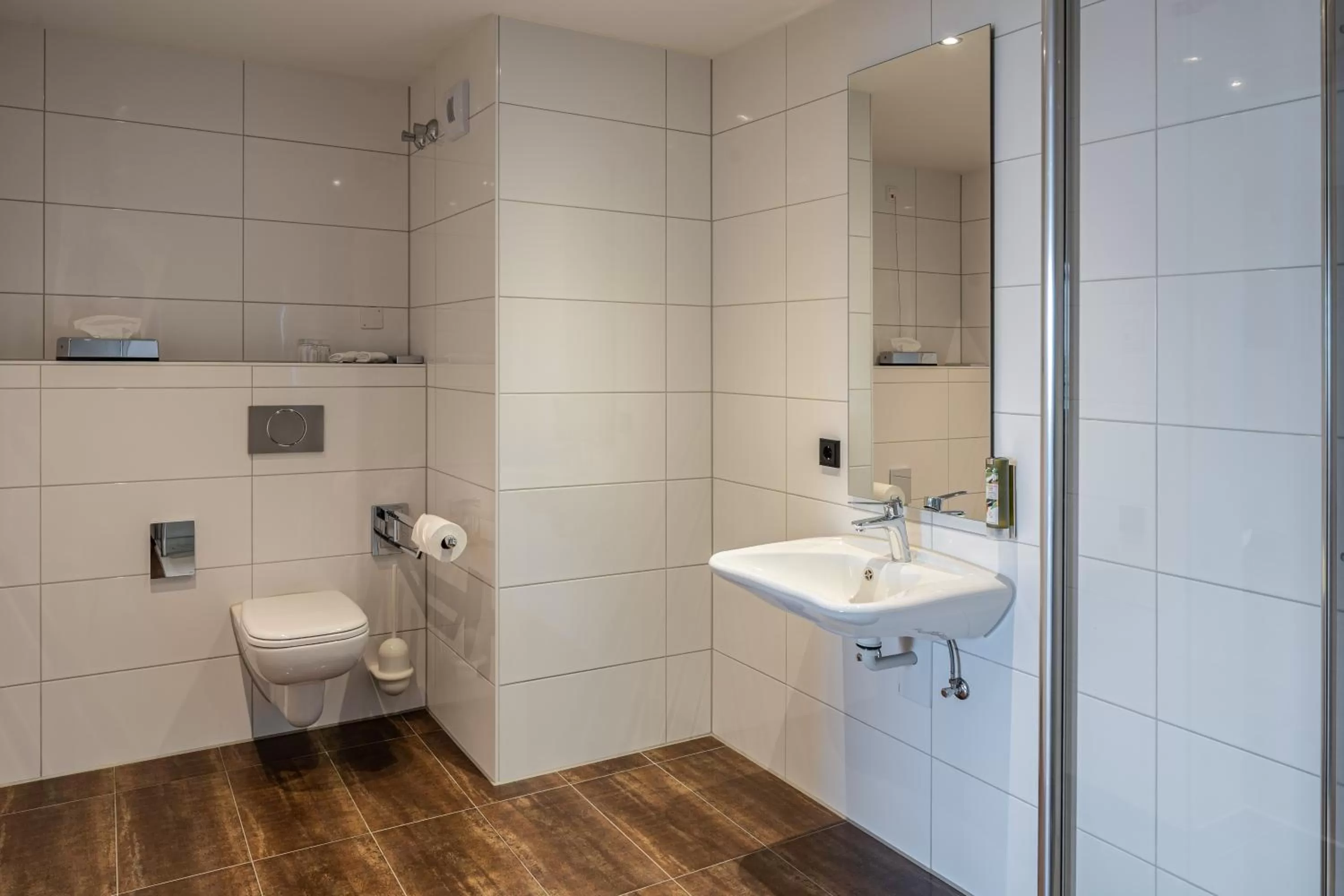 Toilet in Augsburg Hotel Sonnenhof