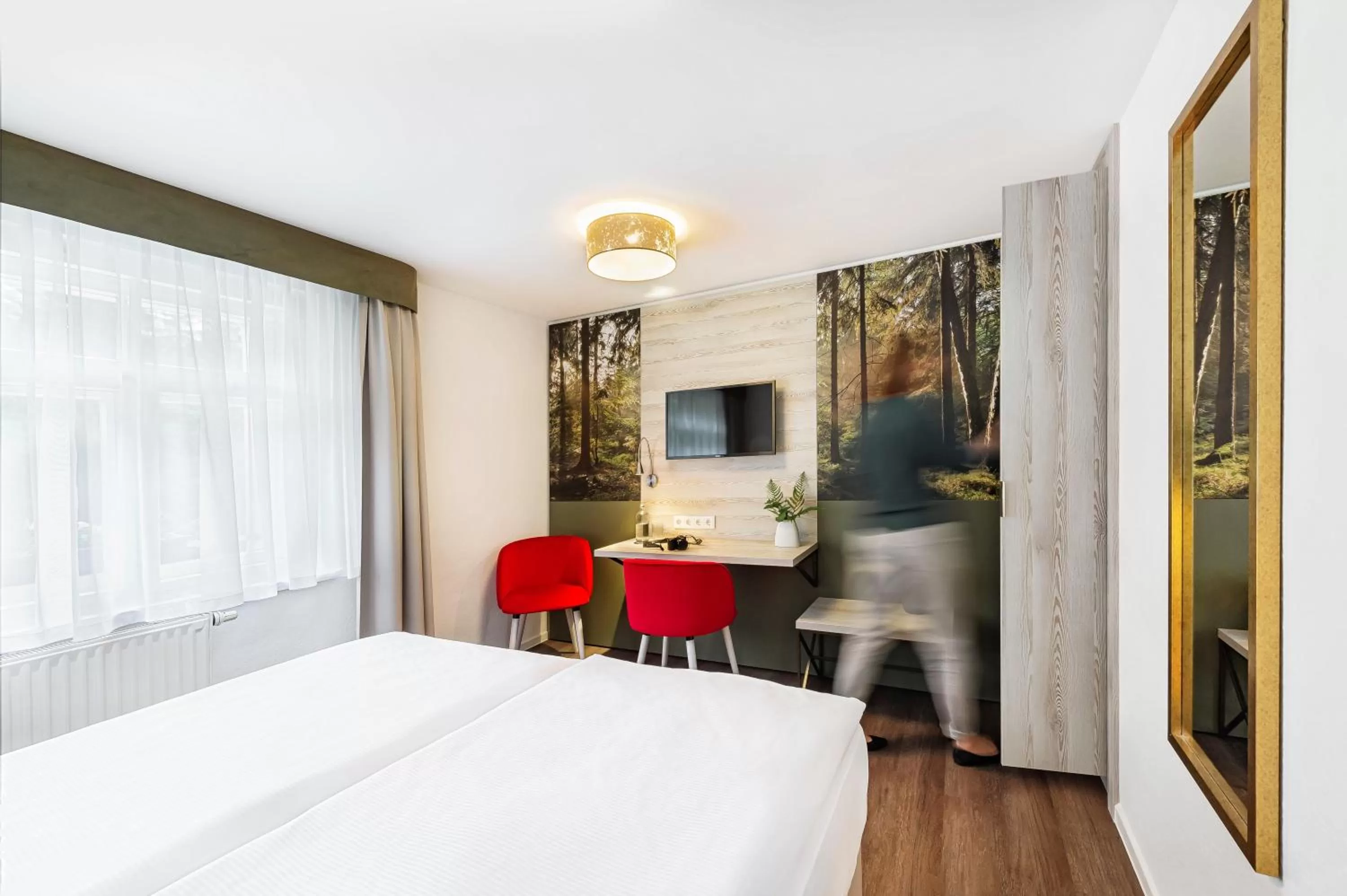 Photo of the whole room, Bed in Hotel Forsthaus