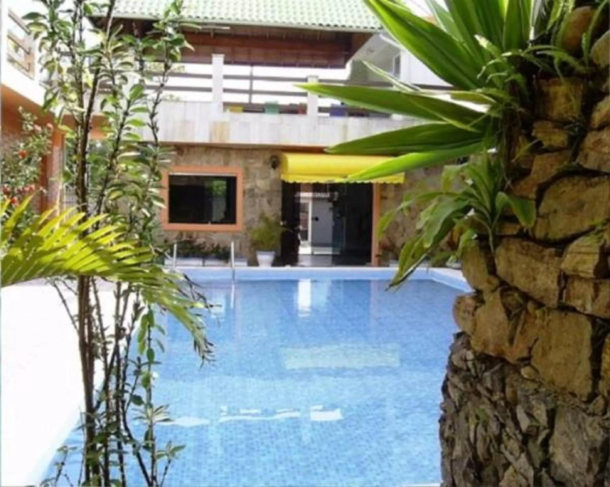 Pool view in Hotel Alaska