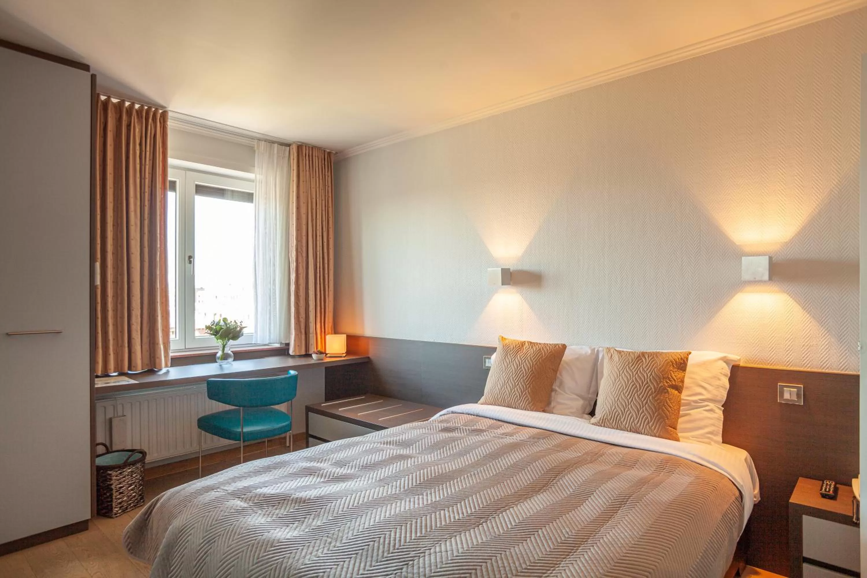 Bed in Hotel Monaco Zeebrugge Beach by Rikas Hotels