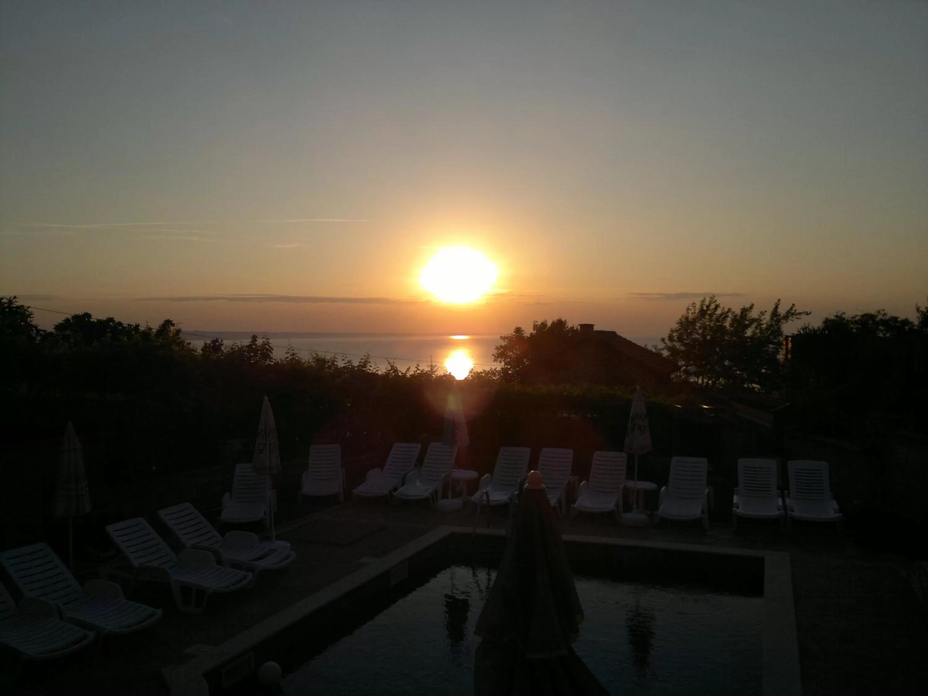 Sunrise in Hotel Poseidon