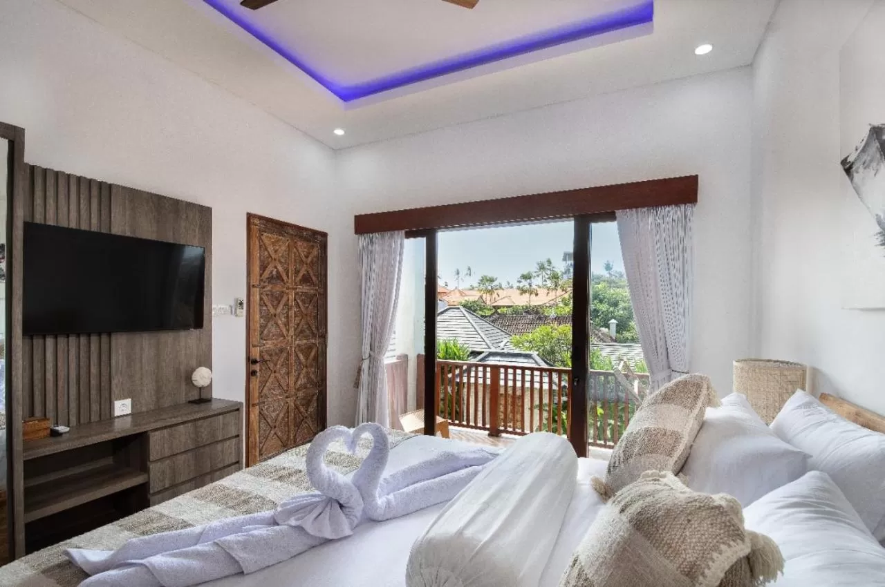 Bed in Puspa Ayu Villas & Apartments