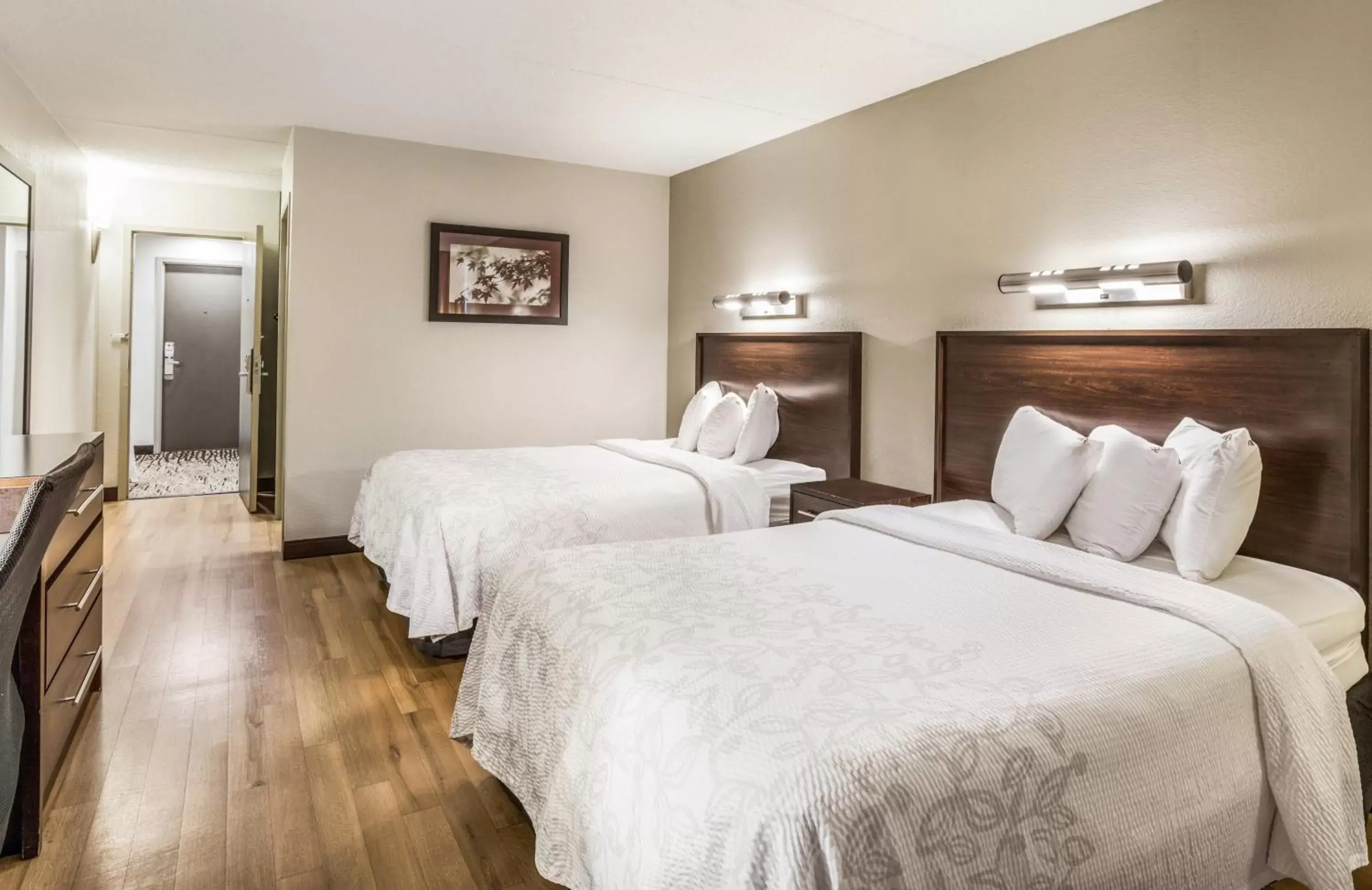 Premium Room with Two Double Beds Smoke Free (Upgraded Bedding and Snack Box) in Red Roof Inn PLUS+ Boston - Woburn/ Burlington Premium Room with Two Double Beds Smoke Free (Upgraded Bedding and Snack Box) in Red Roof Inn PLUS+ Boston - Woburn/ Burlington