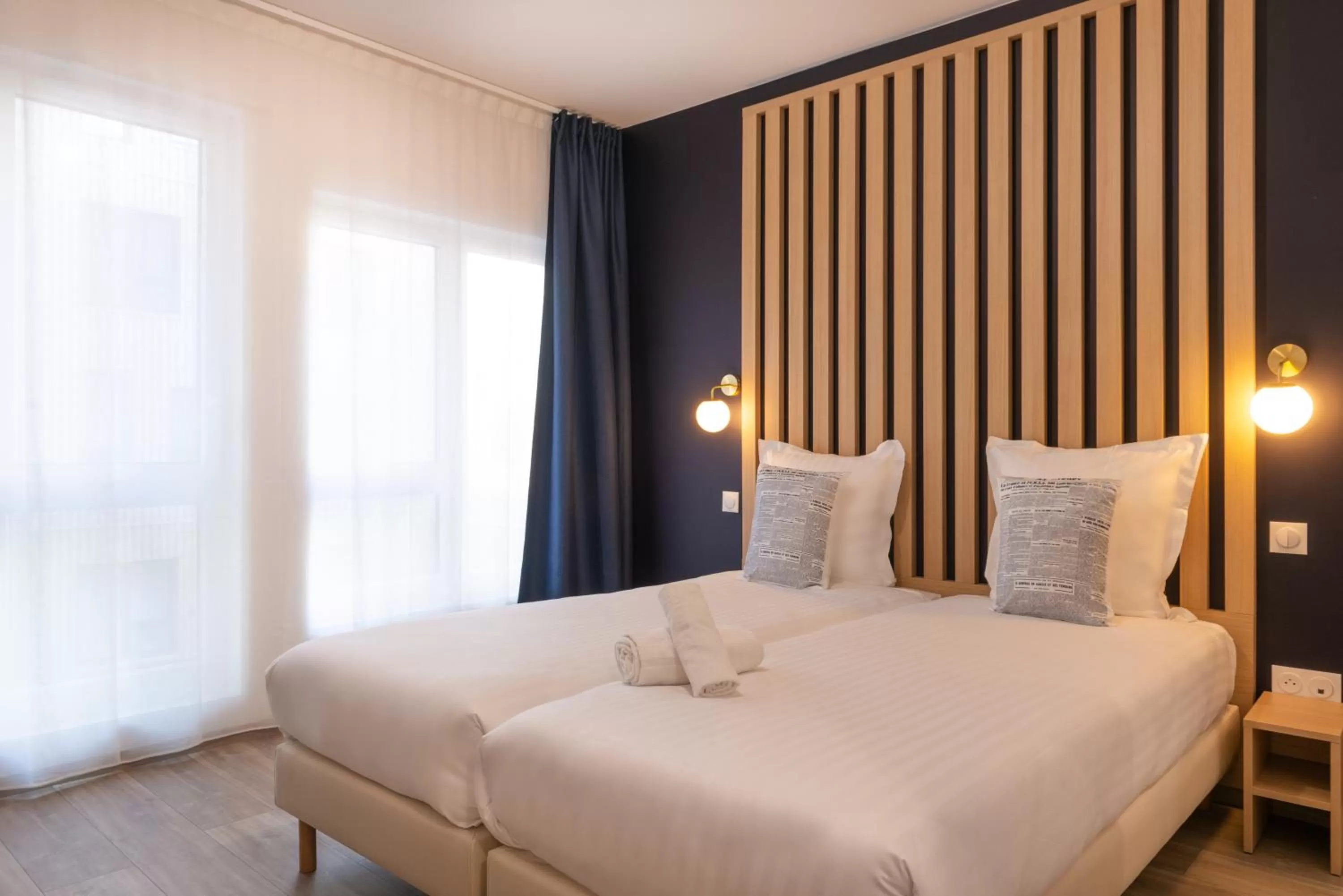 Photo of the whole room, Bed in The Originals Résidence Le Monde Paris Ivry Confluence