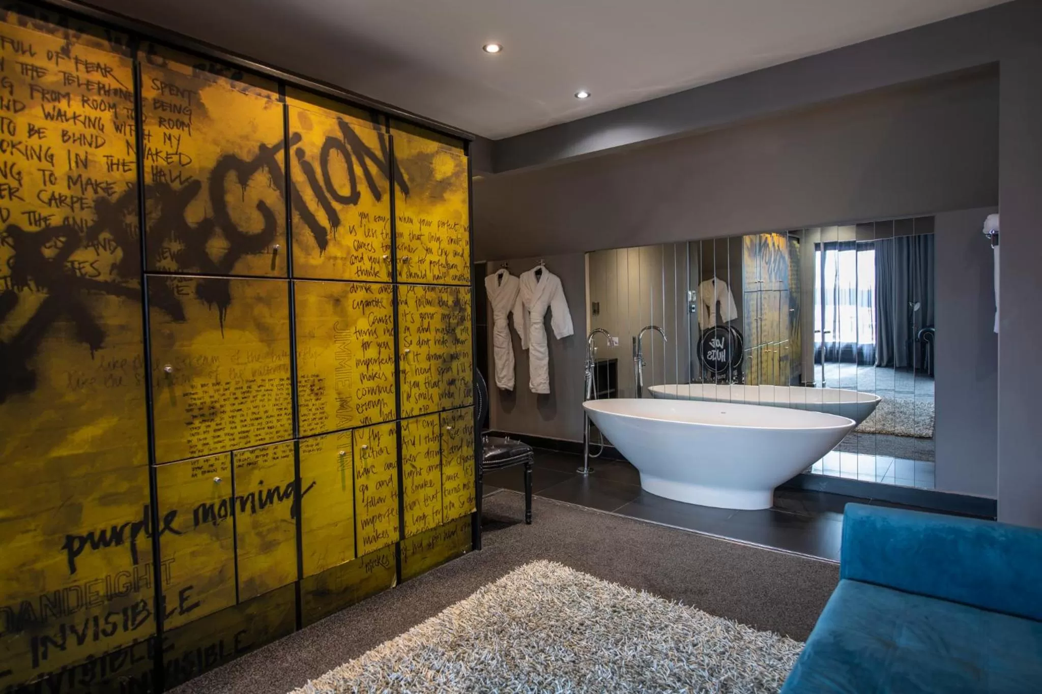 Bedroom in The Exhibitionist Hotel