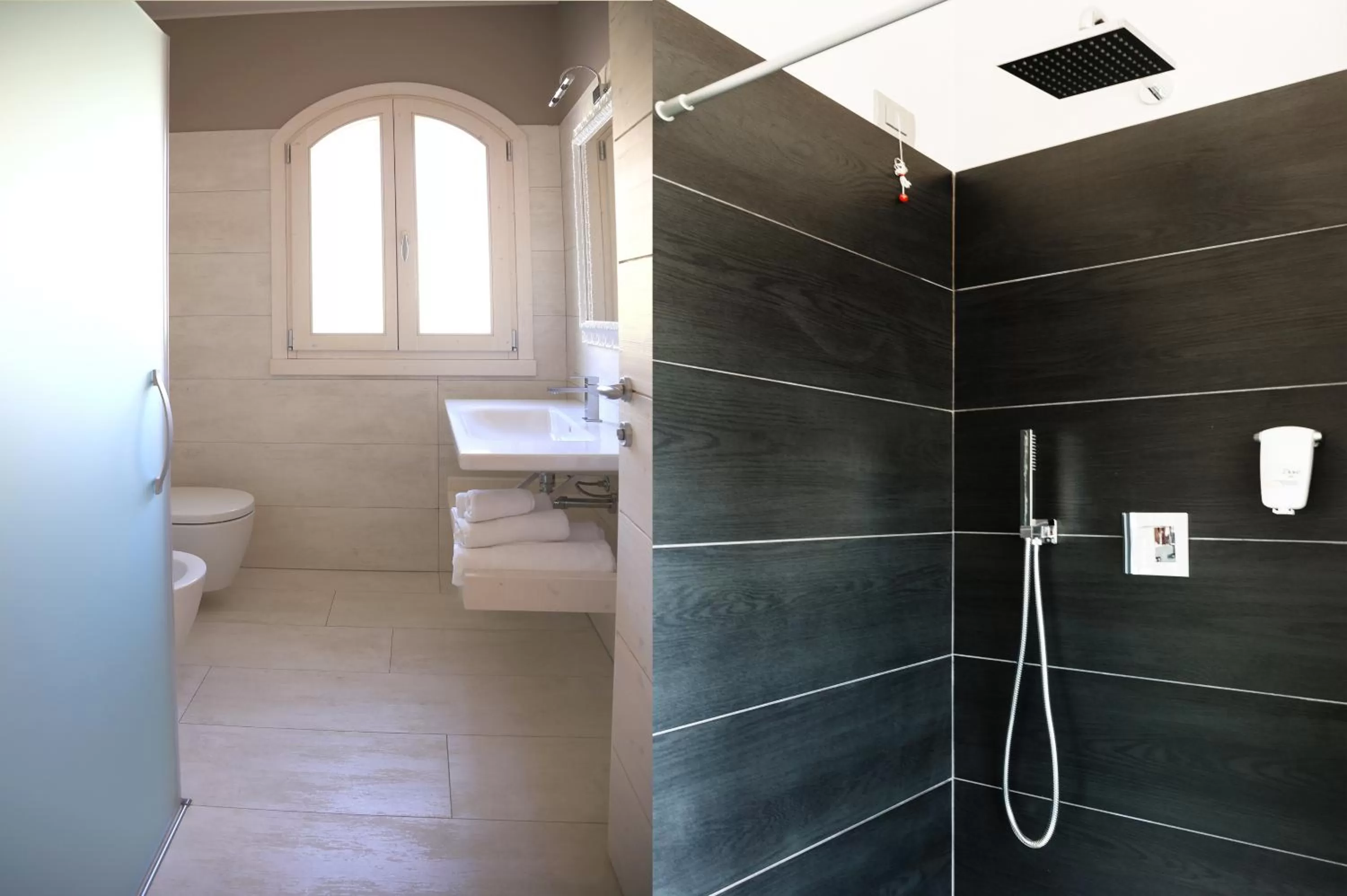 Shower in Bianco Hotel