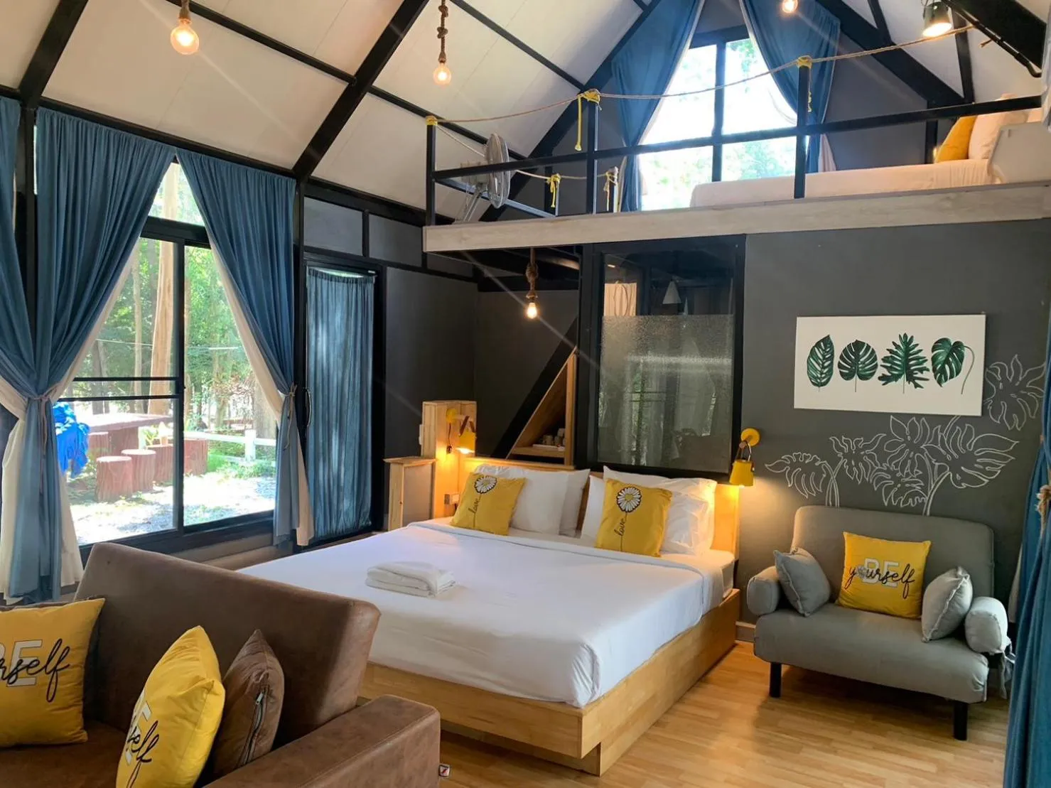 Bed in Naturalpark Resort De Wangthong