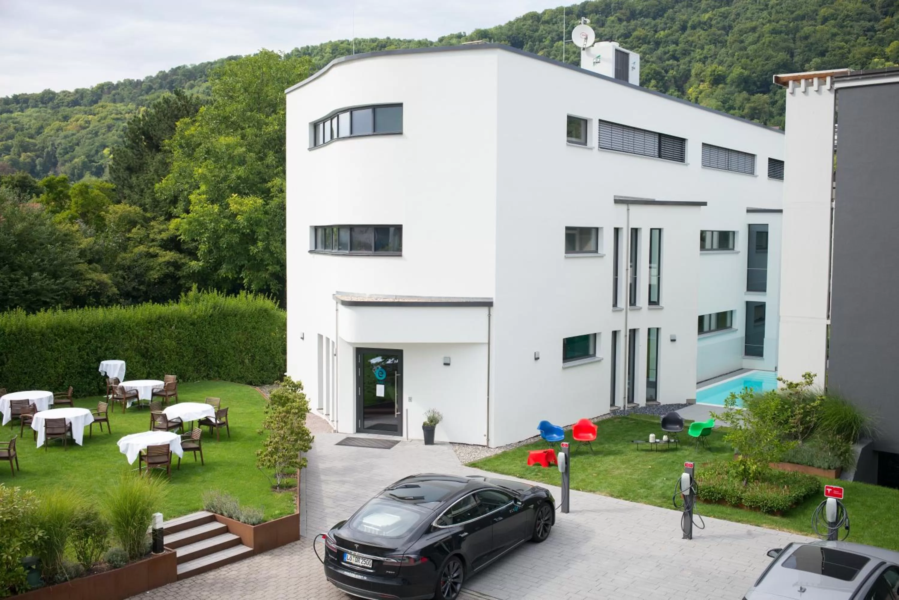 Swimming pool in Das Eckert - Lifestyle Design Hotel & Fine Dining bei Basel (Grenzach)