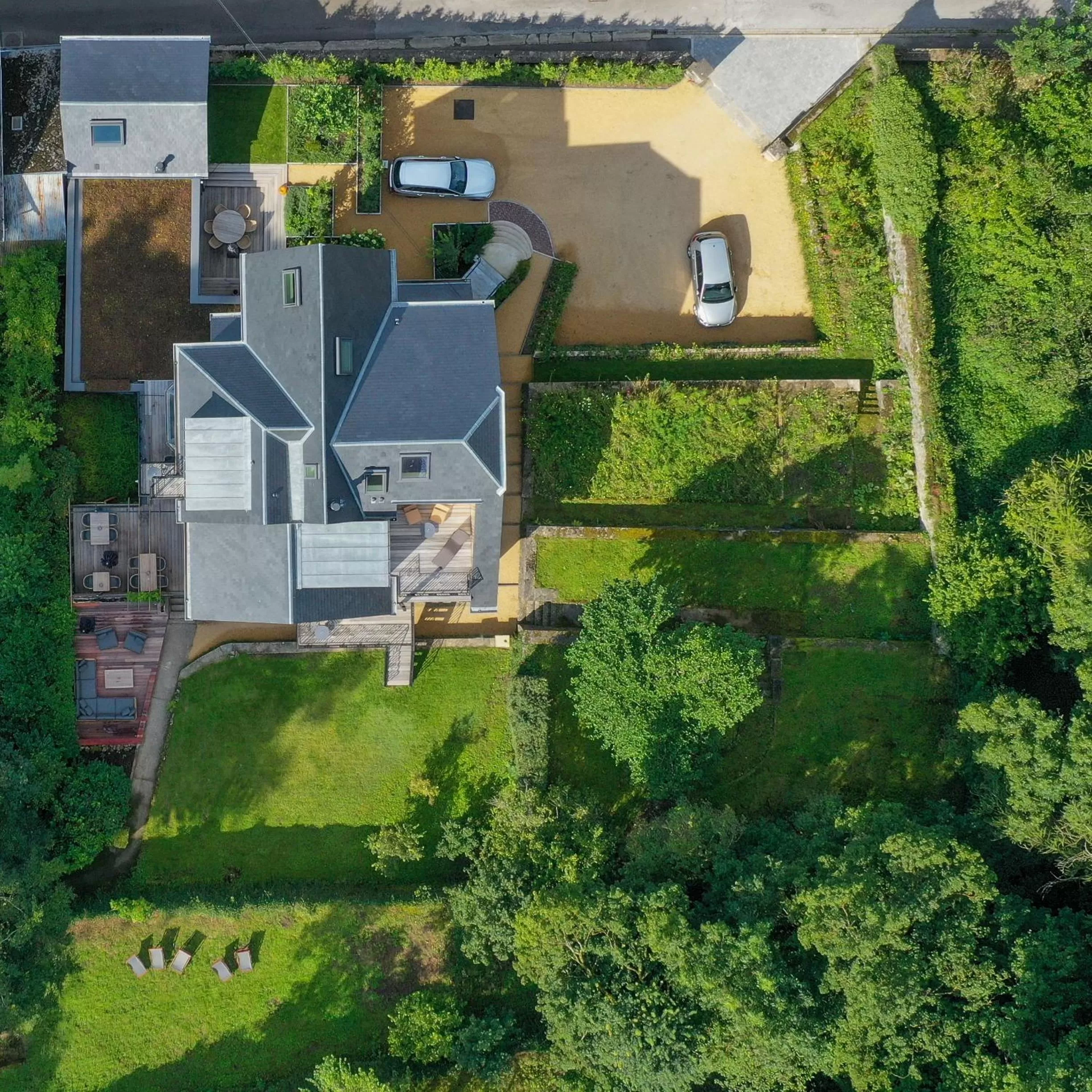 Bird's eye view, Bird's-eye View in Les Terrasses des Falizes B&B