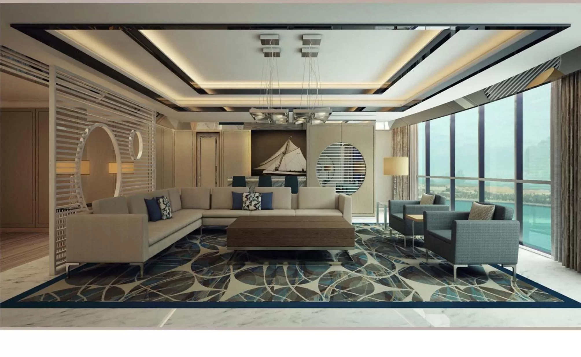 Lobby or reception in Royal M Hotel Abu Dhabi by Gewan