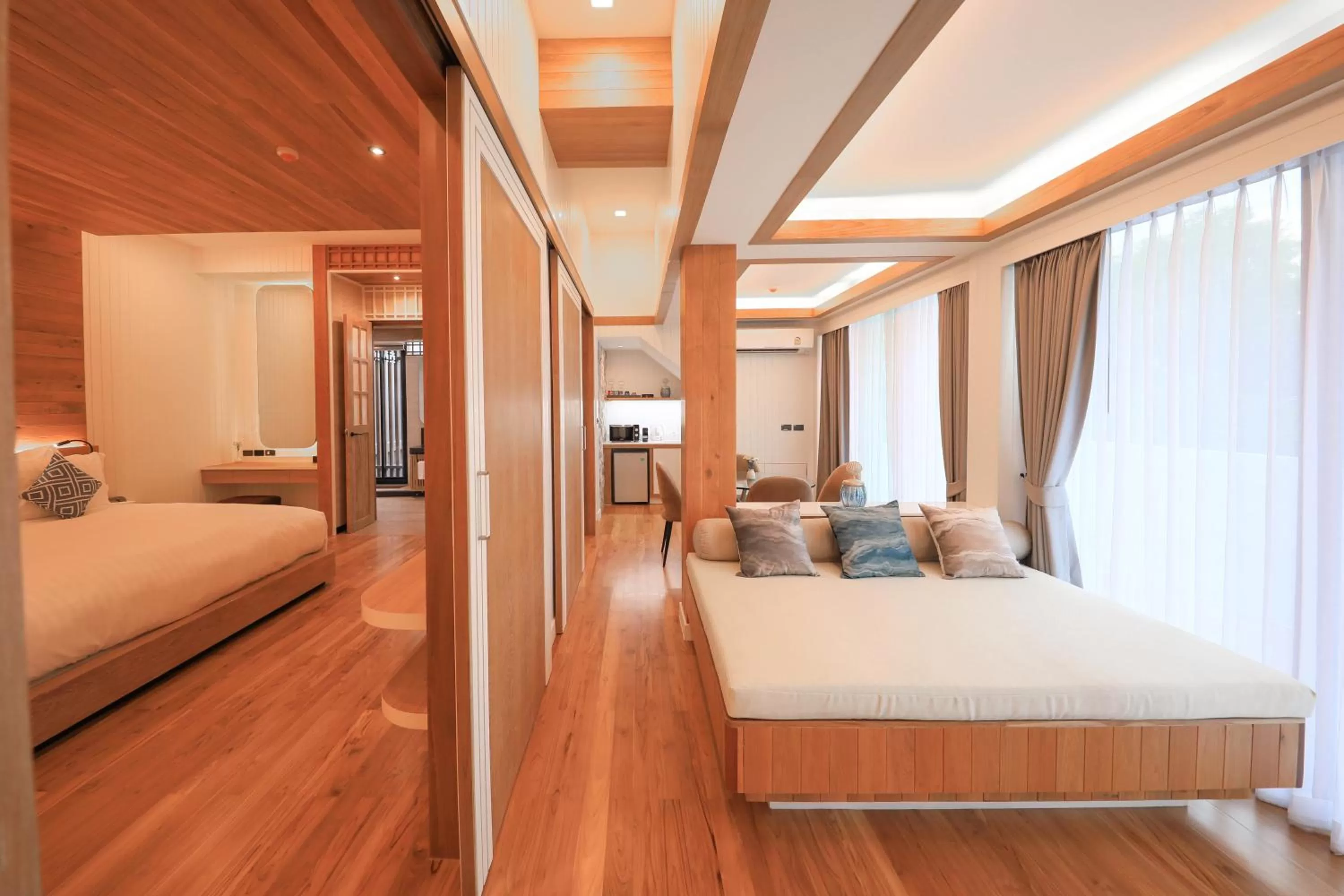 Bed in Kundala Beach Resort Hua Hin