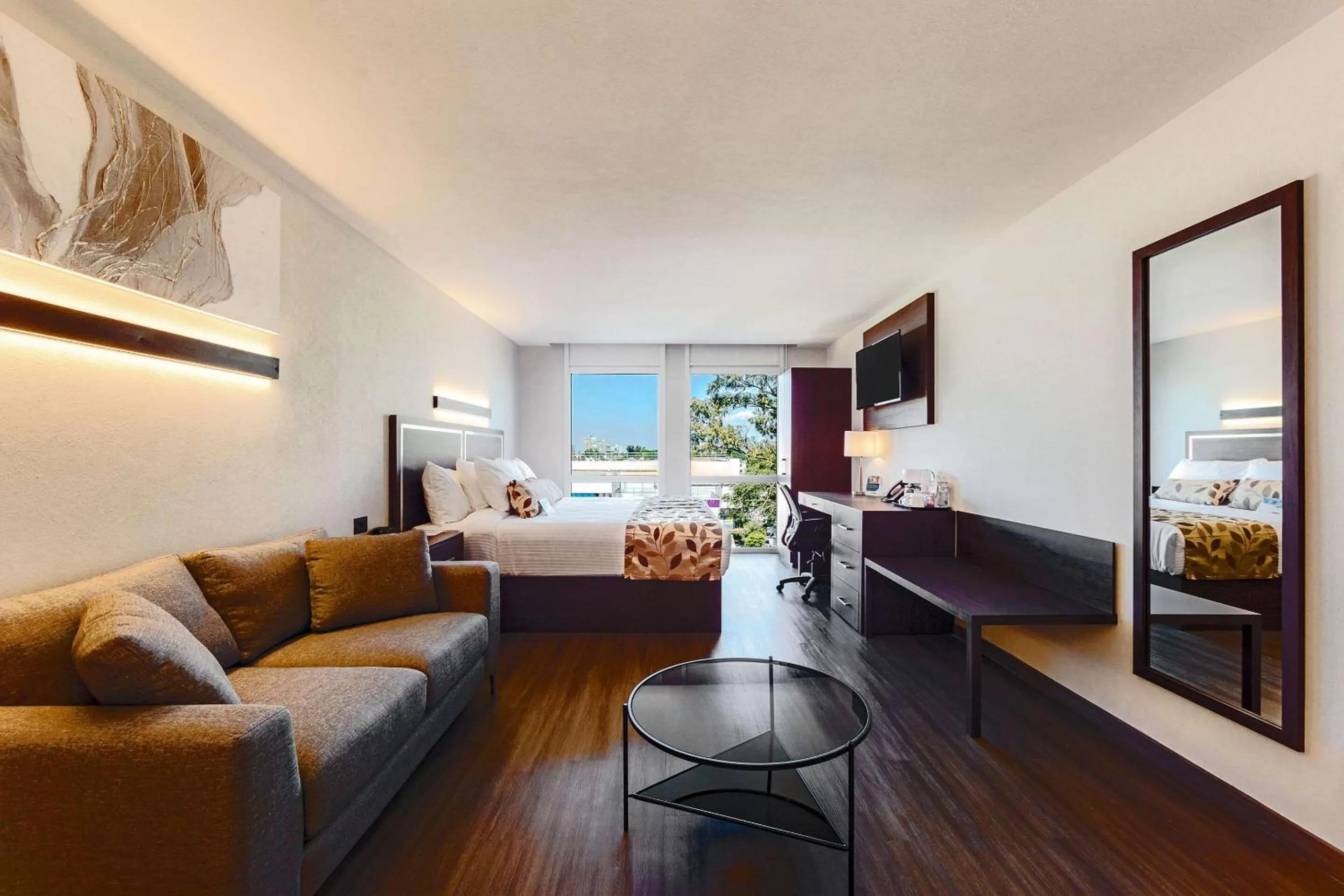 Bedroom, Bed in Sleep Inn Guadalajara Galerias