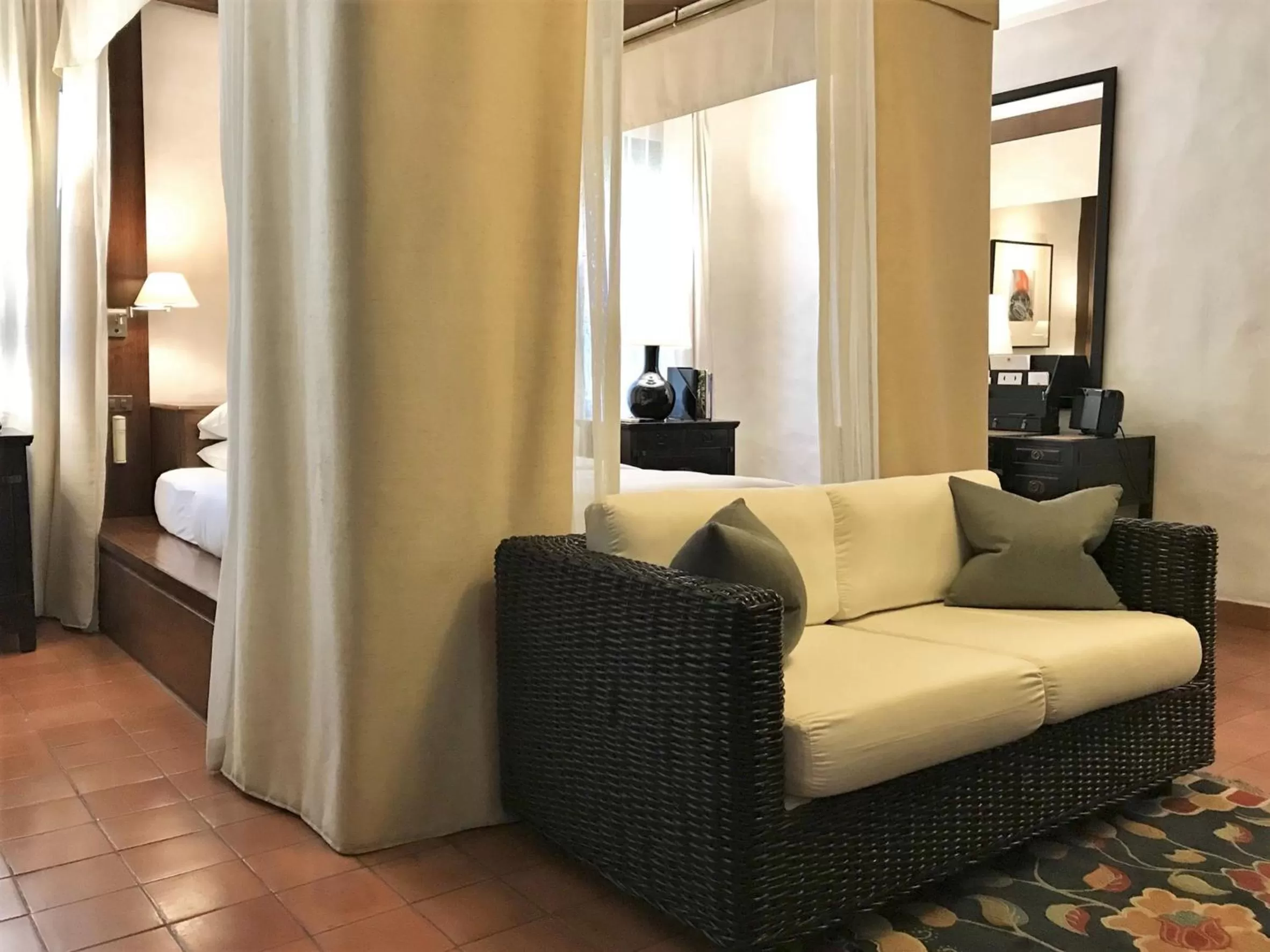 Bed in Rachamankha Hotel