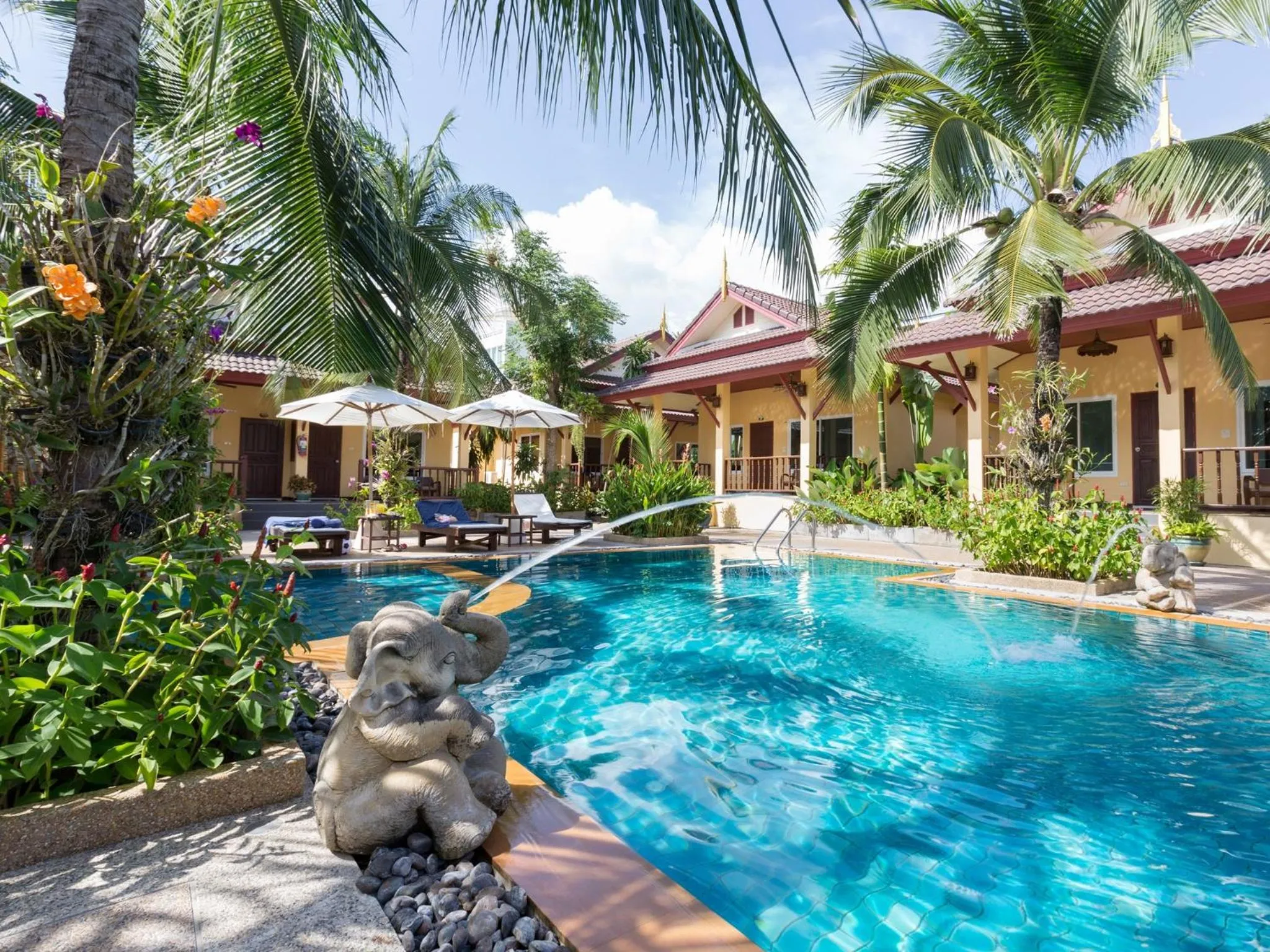 Pool view in Le Piman Resort
