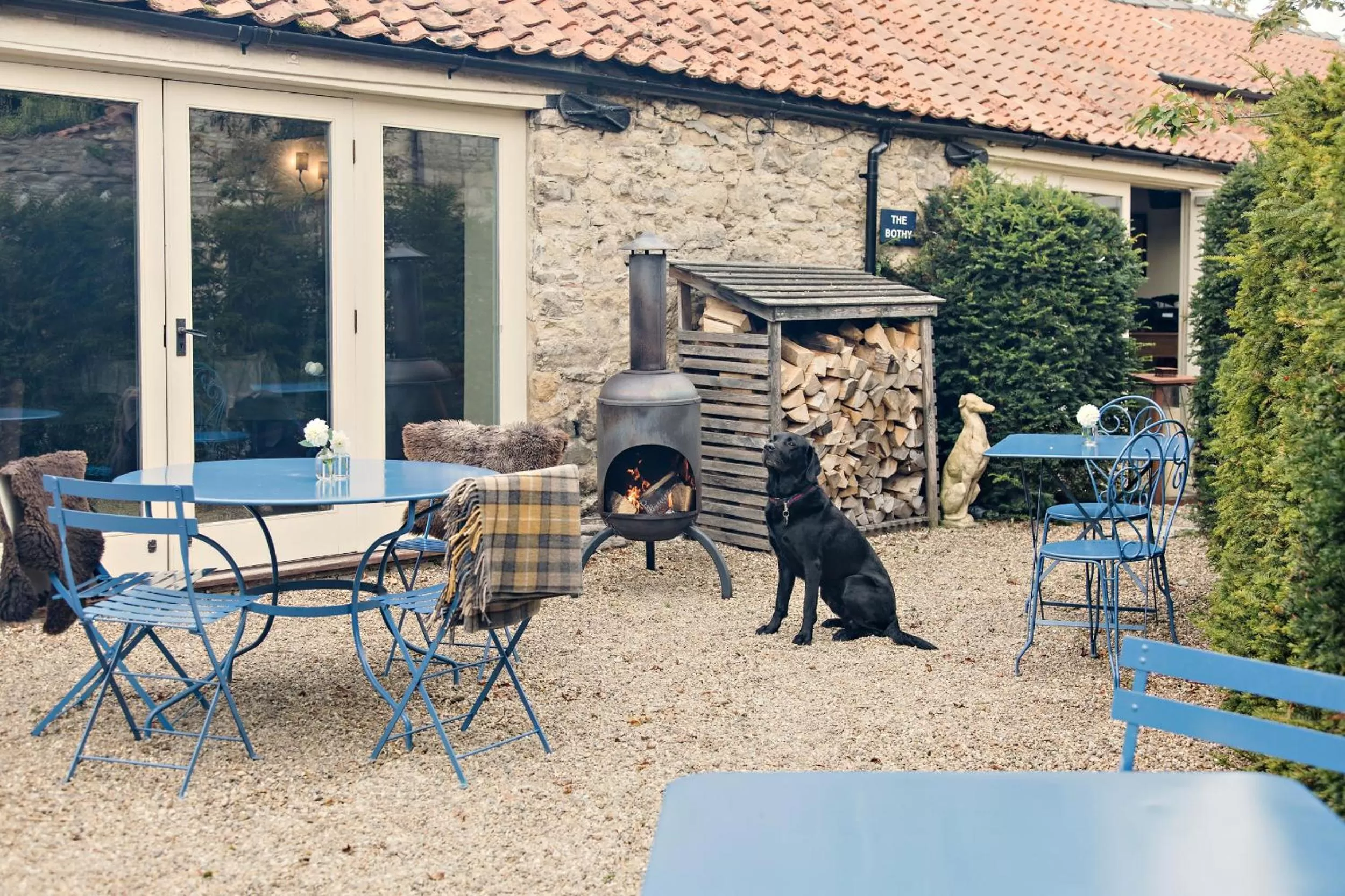 Patio in The White Swan Inn