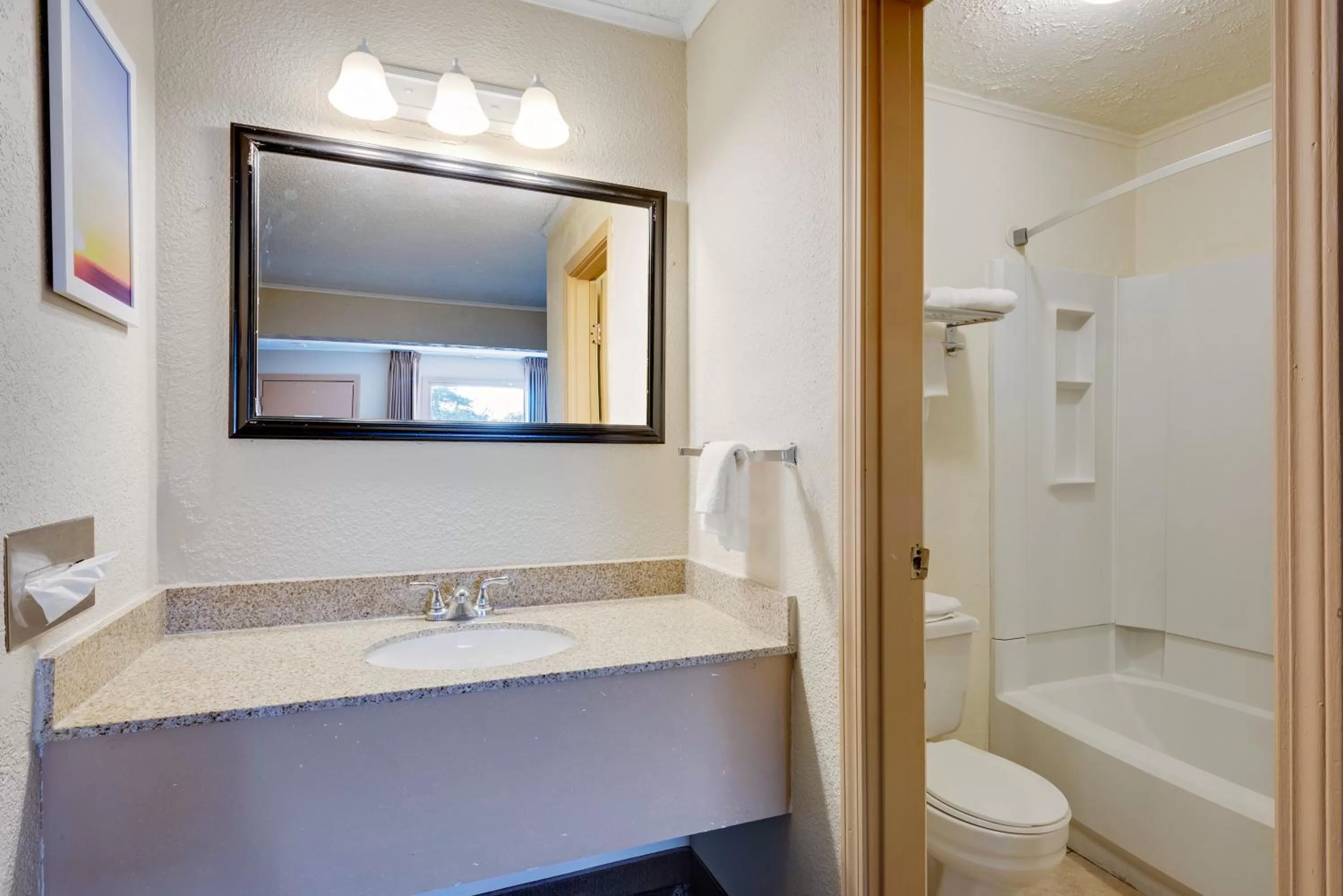 Shower in Days Inn by Wyndham Fairmont