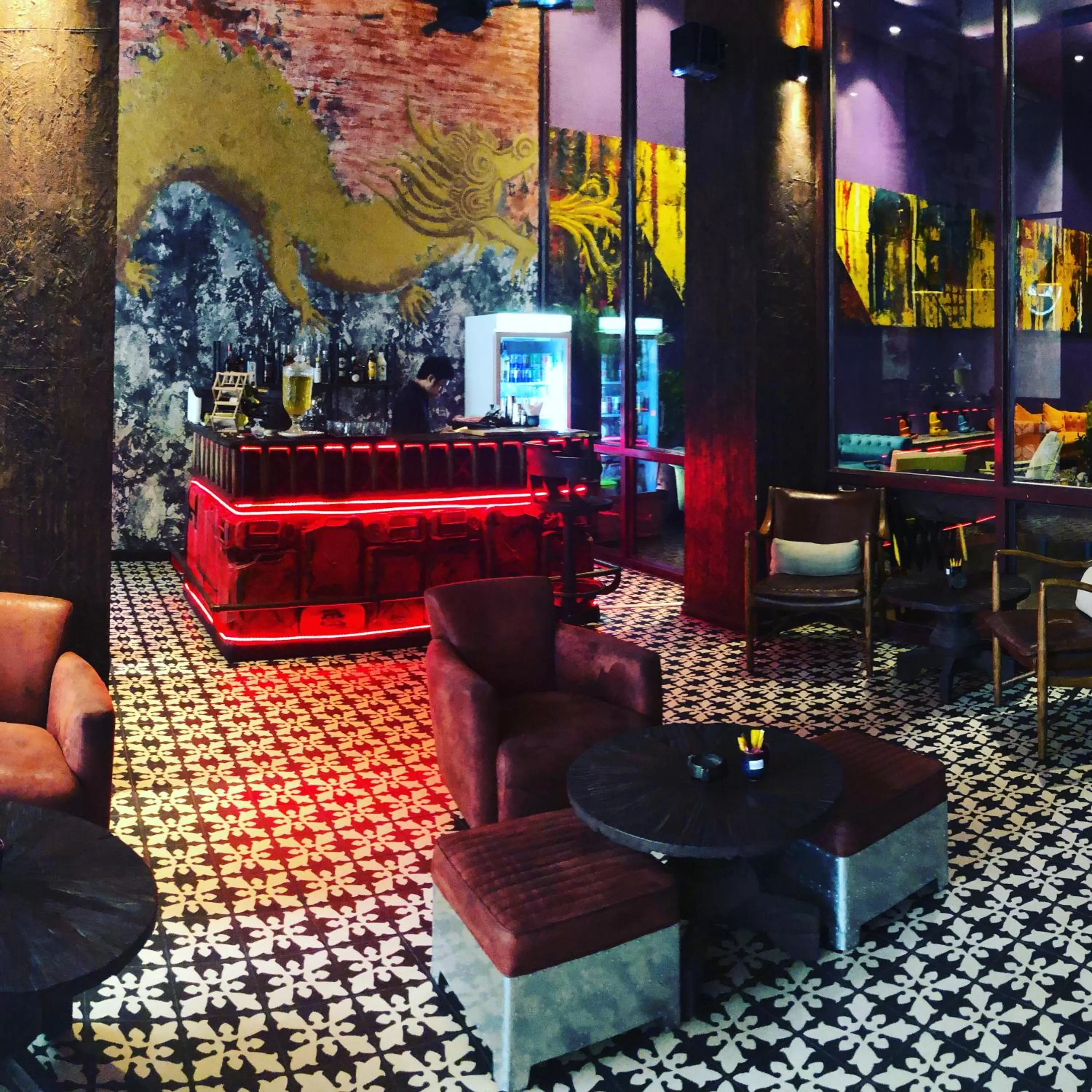 Lounge or bar in Prostyle Hotel Ho Chi Minh プロスタイルホテルホーチミン