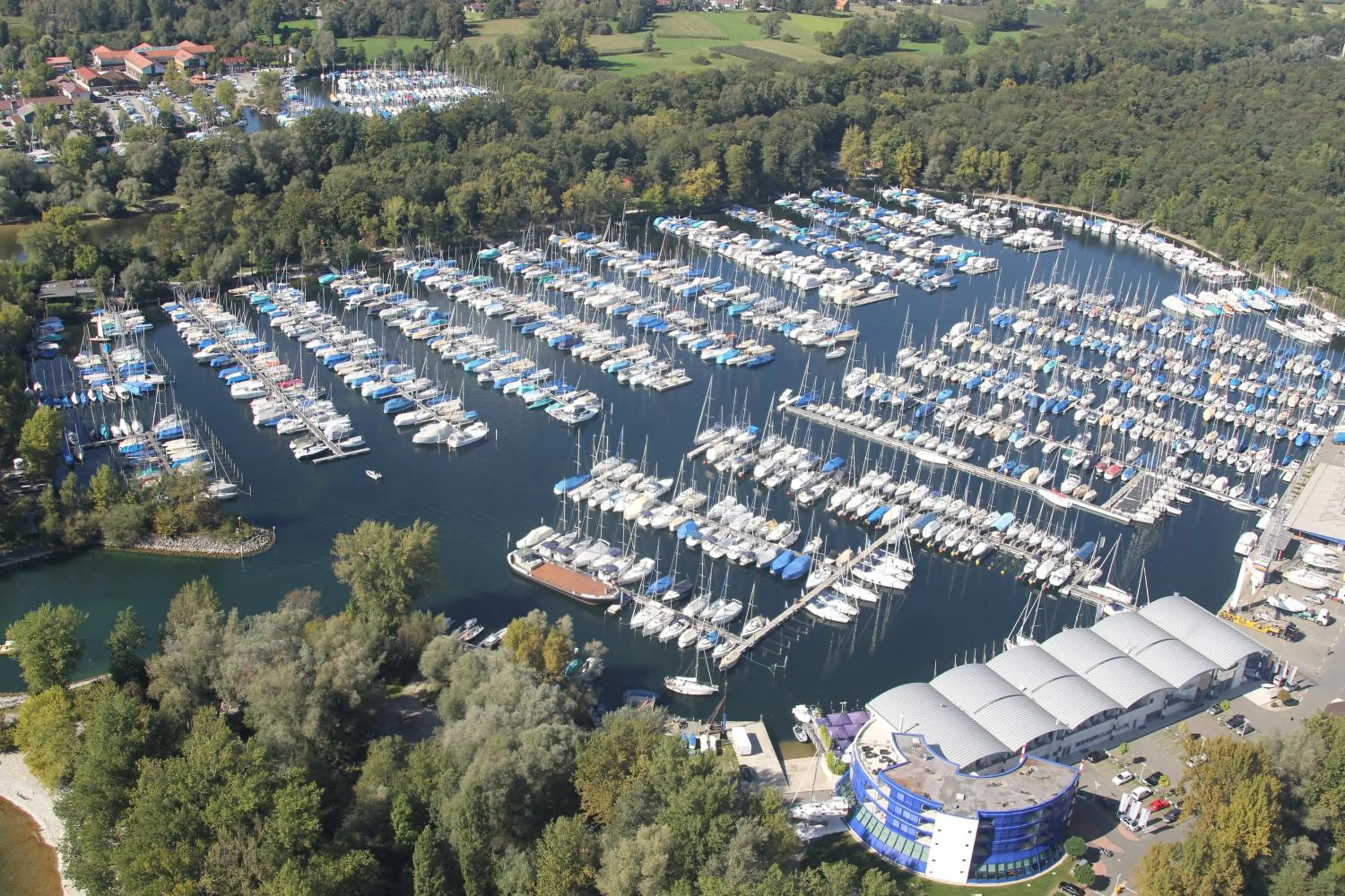 Bird's eye view in Bodensee Yachthotel Schattmaier