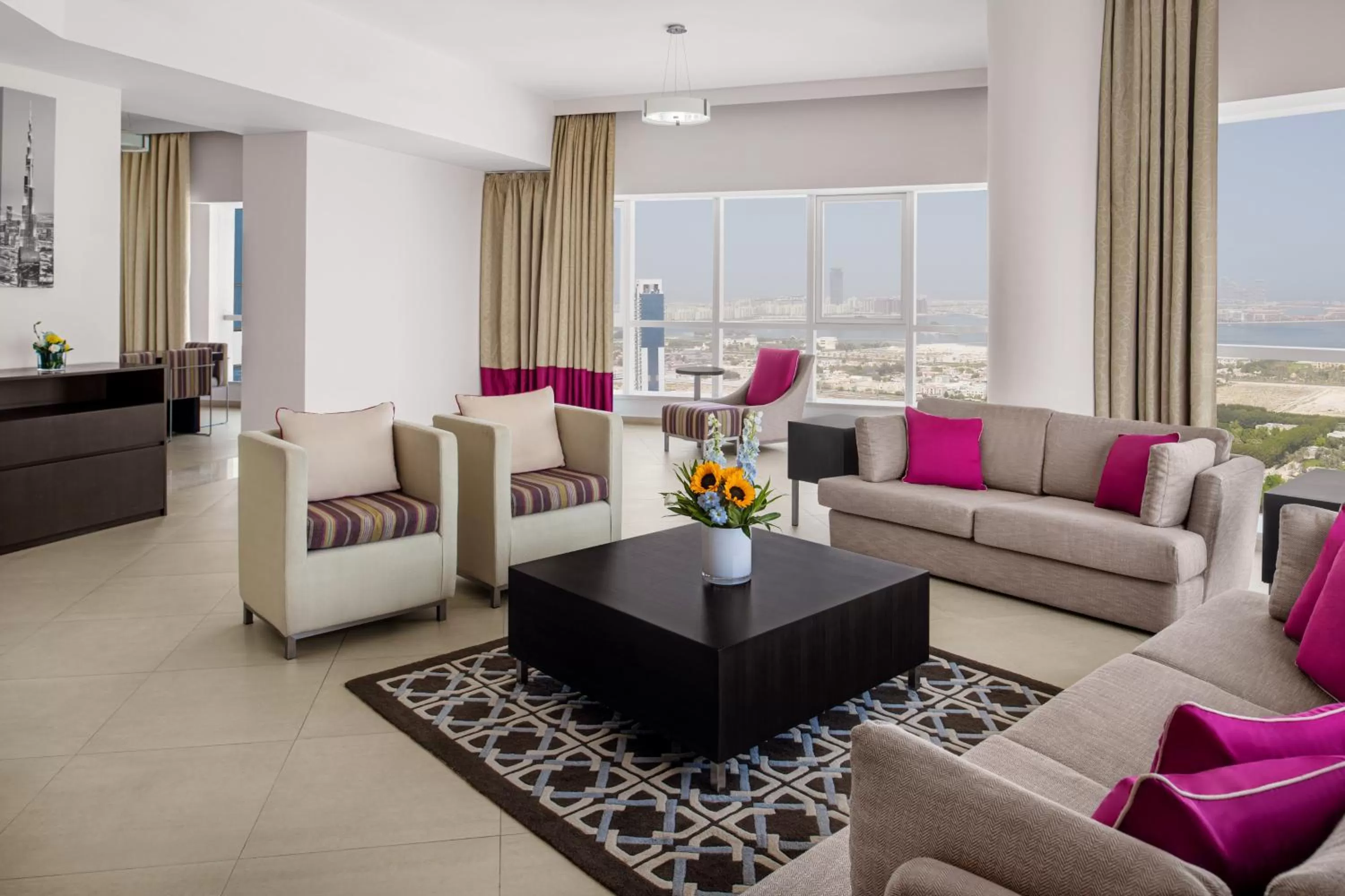 Living room in Adagio Premium Dubai Al Barsha