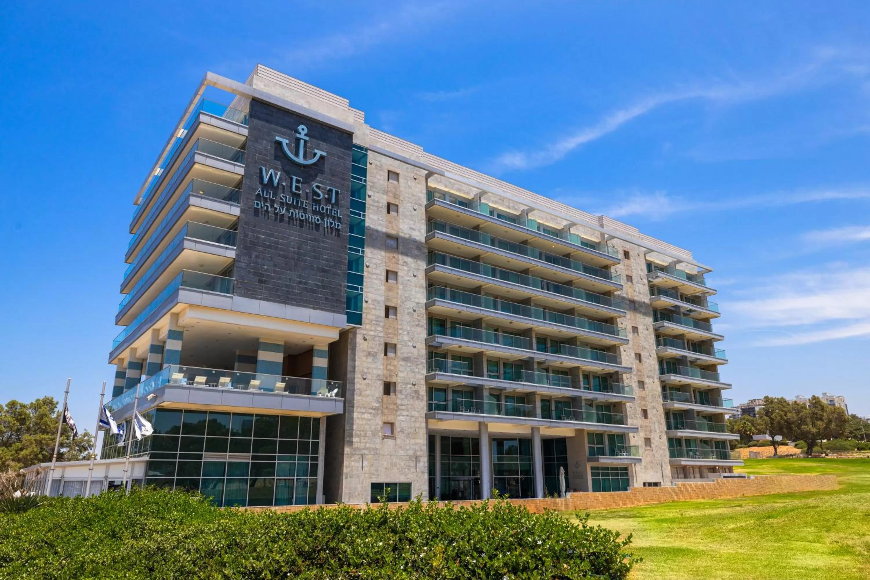 Property building in West All Suites Hotel Ashdod