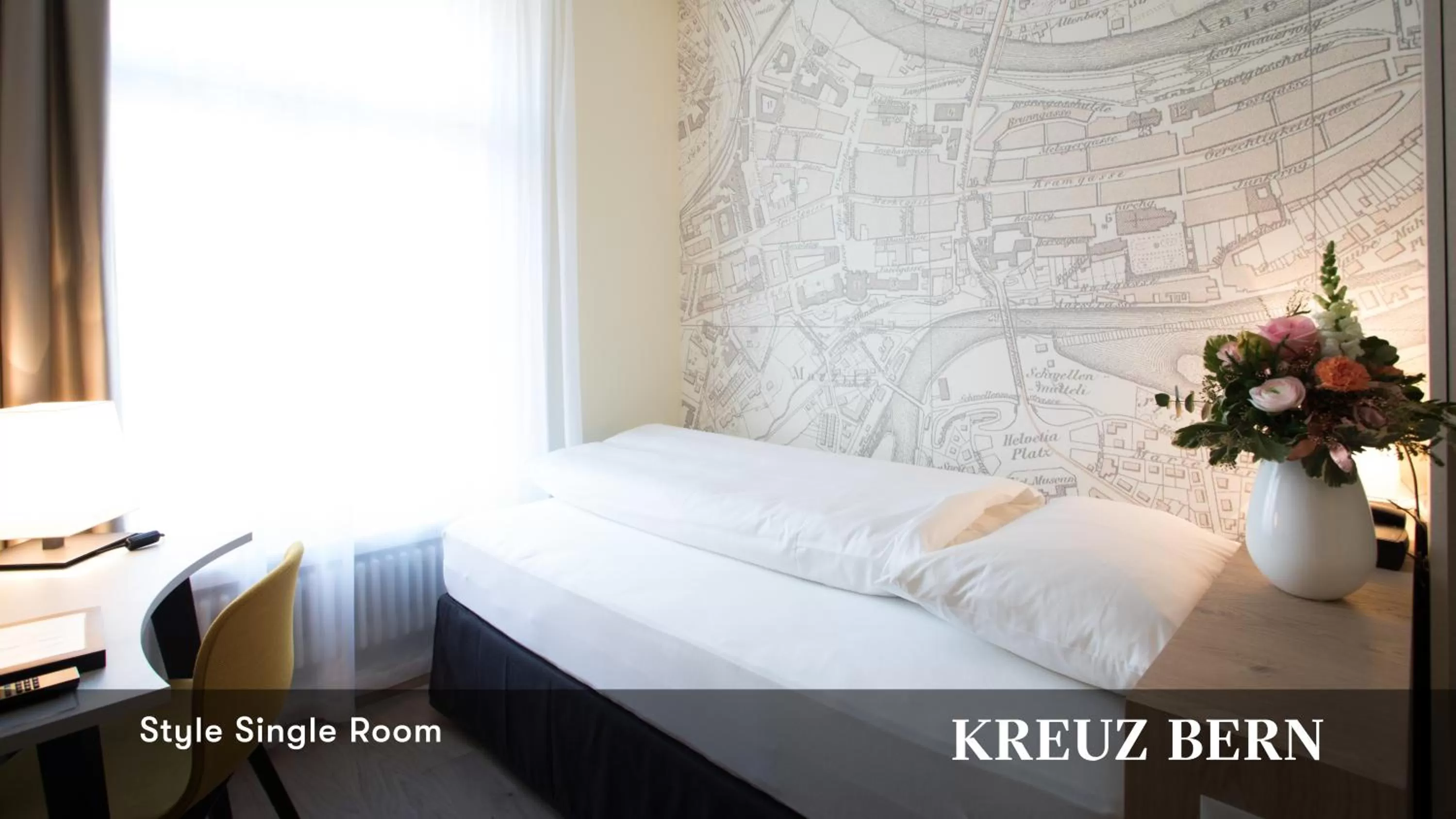 Photo of the whole room, Bed in Kreuz Bern Modern City Hotel