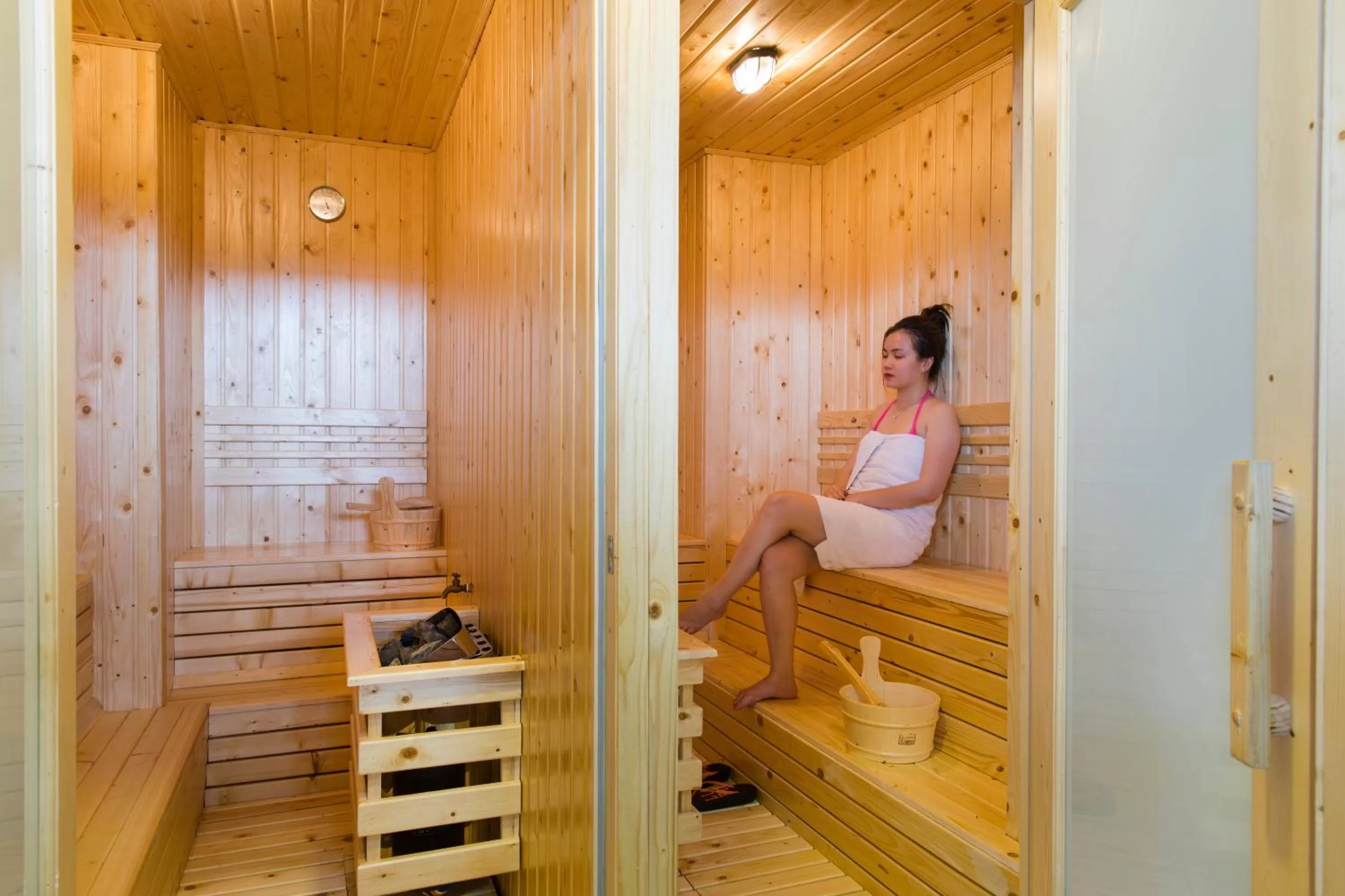 Sauna in Apus Hotel