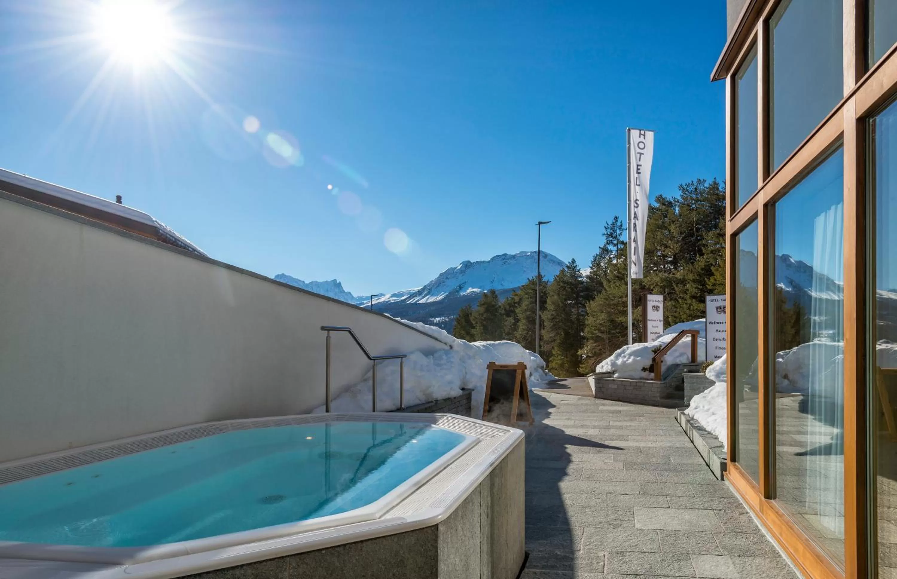 Hot Tub in Hotel Sarain Active Mountain Resort