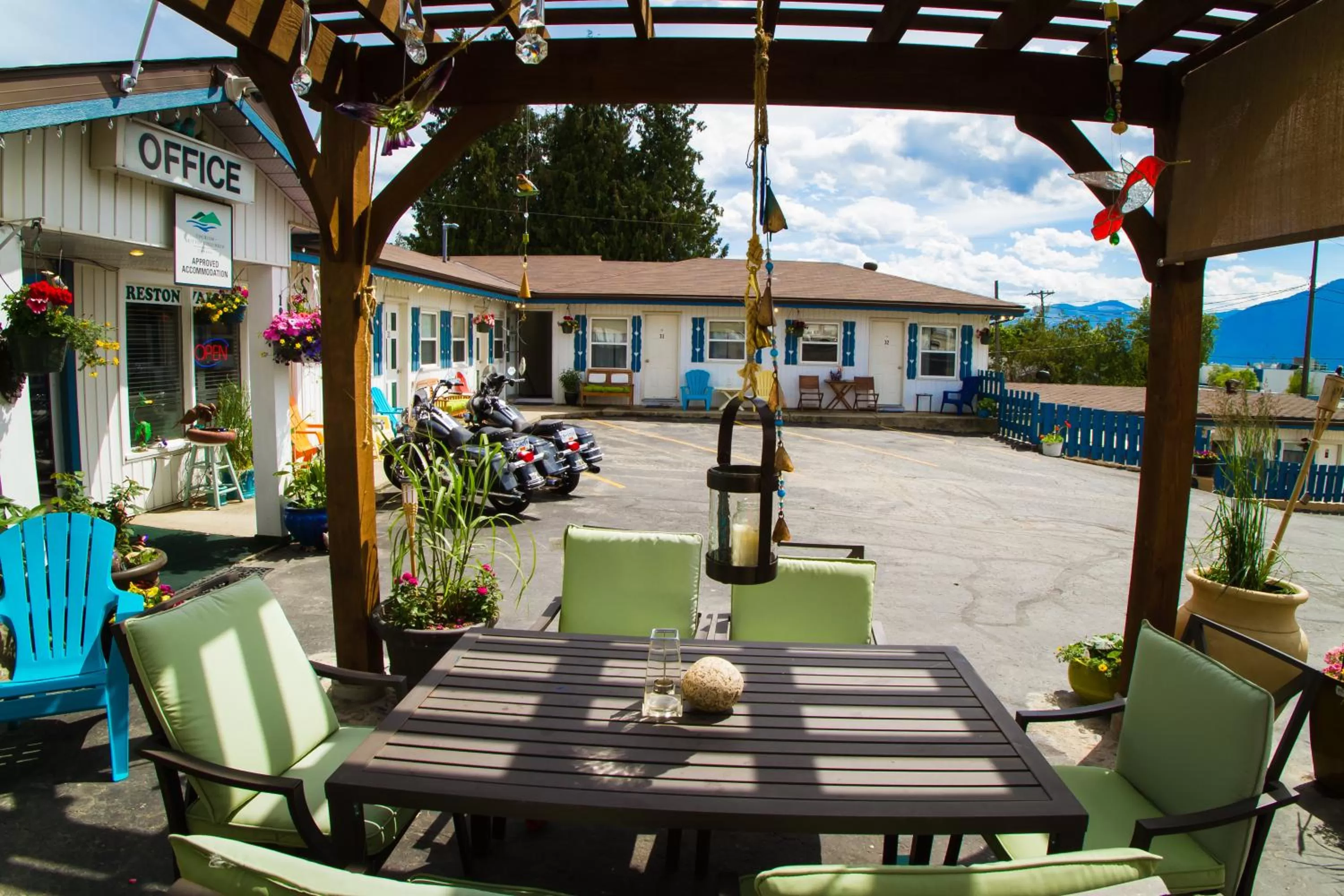 Patio in Creston Valley Motel