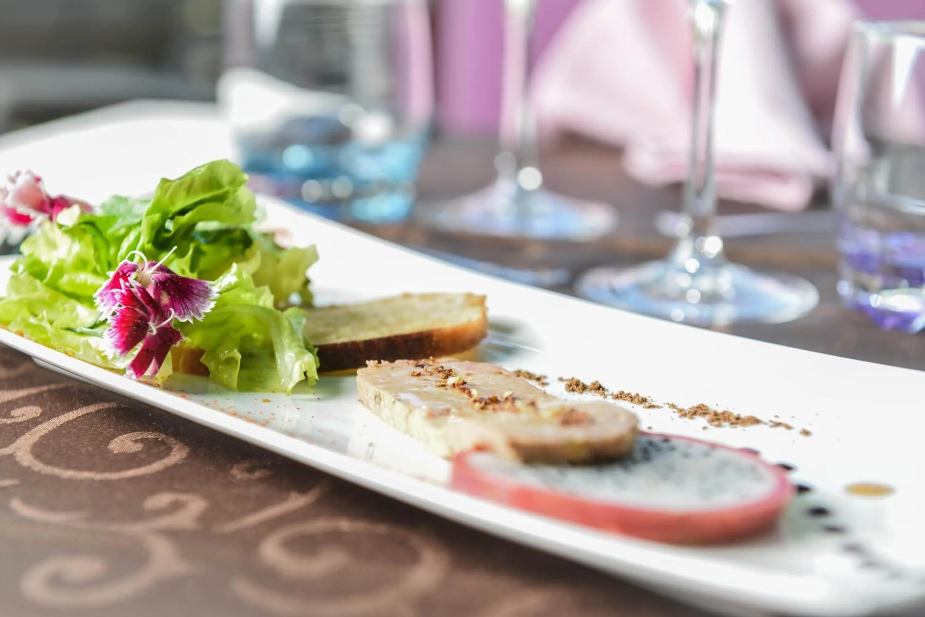 Food close-up in Logis Hôtel Restaurant Résidence
