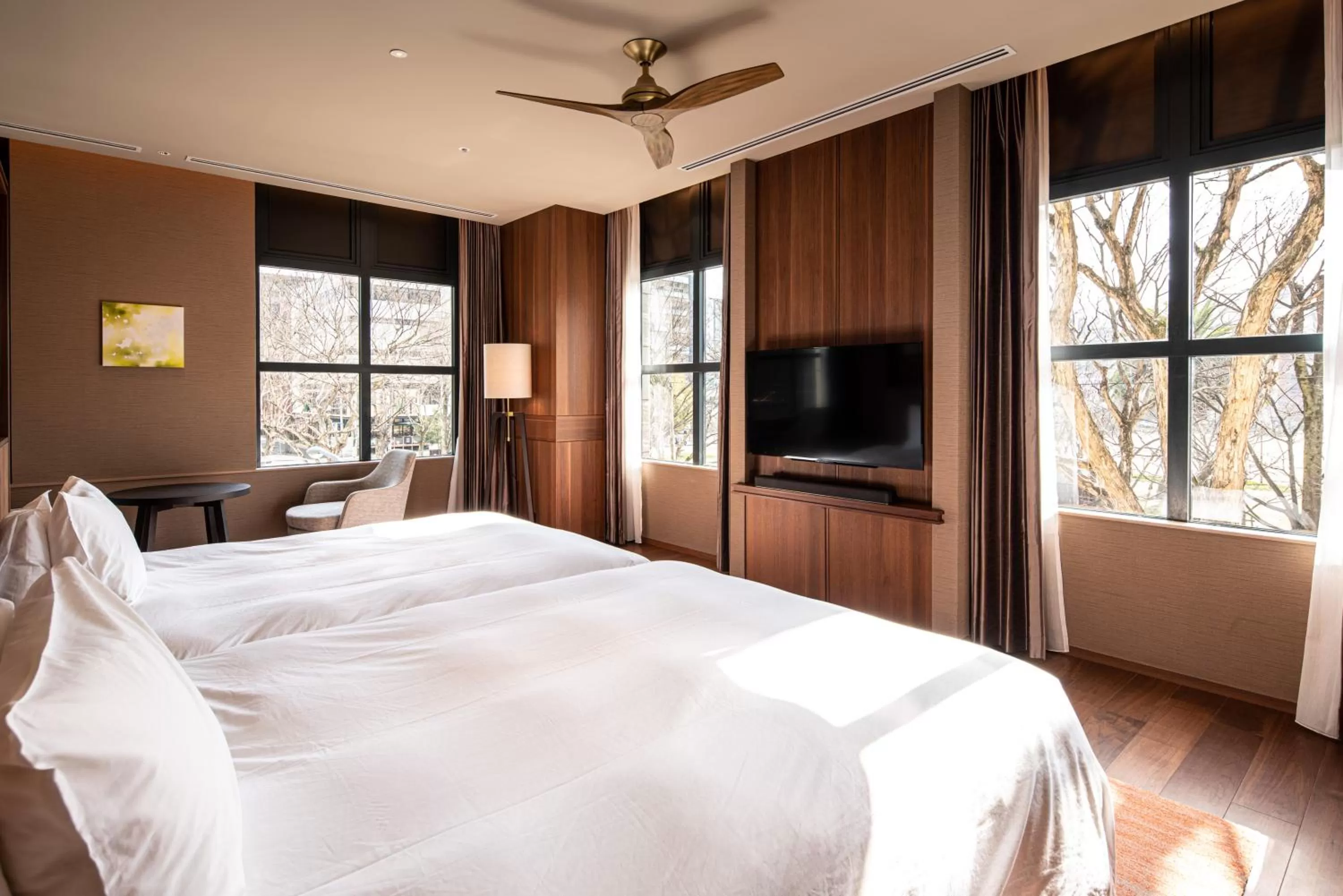 Photo of the whole room, Bed in THE BASICS FUKUOKA