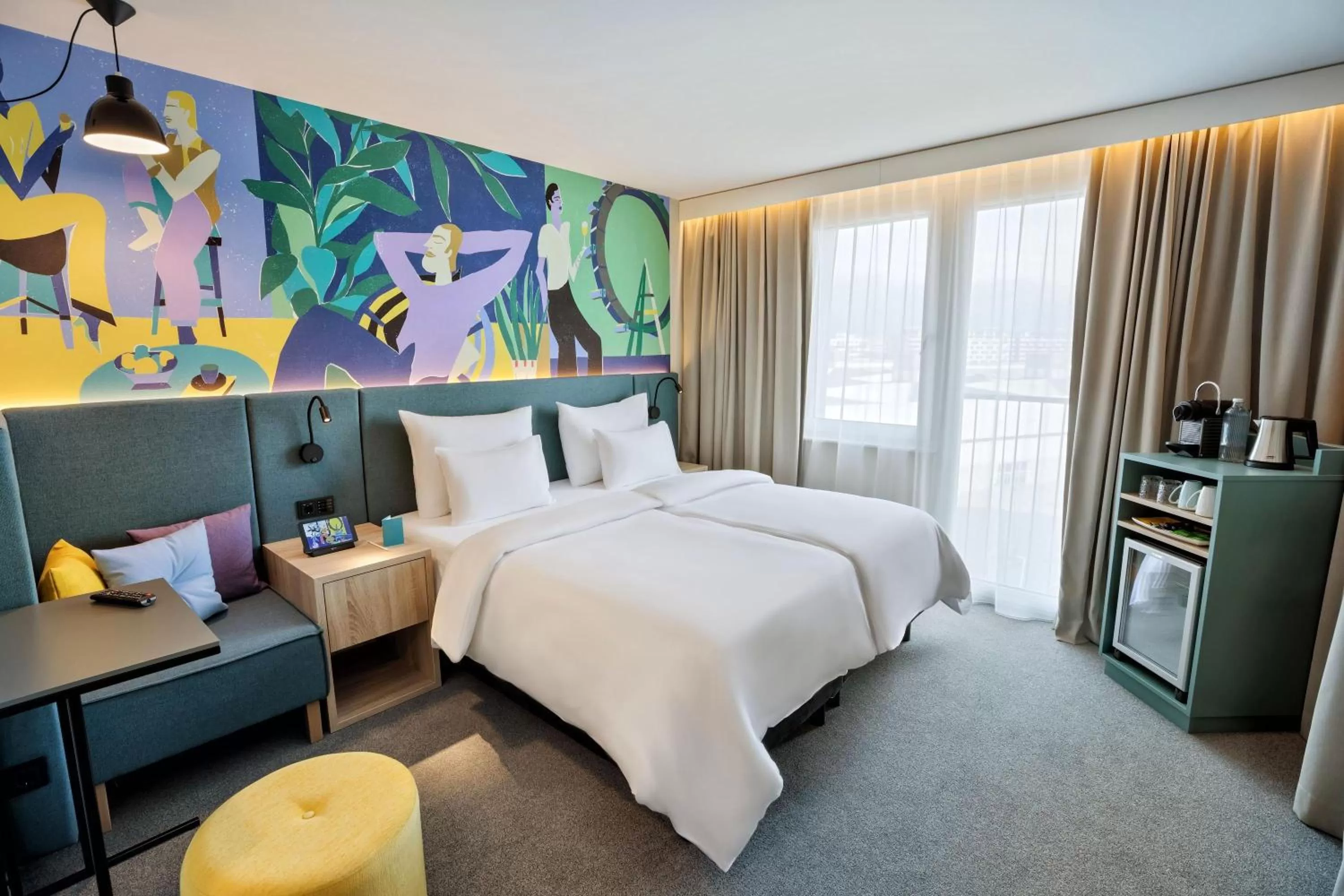 Bed in BASSENA Wien Messe Prater