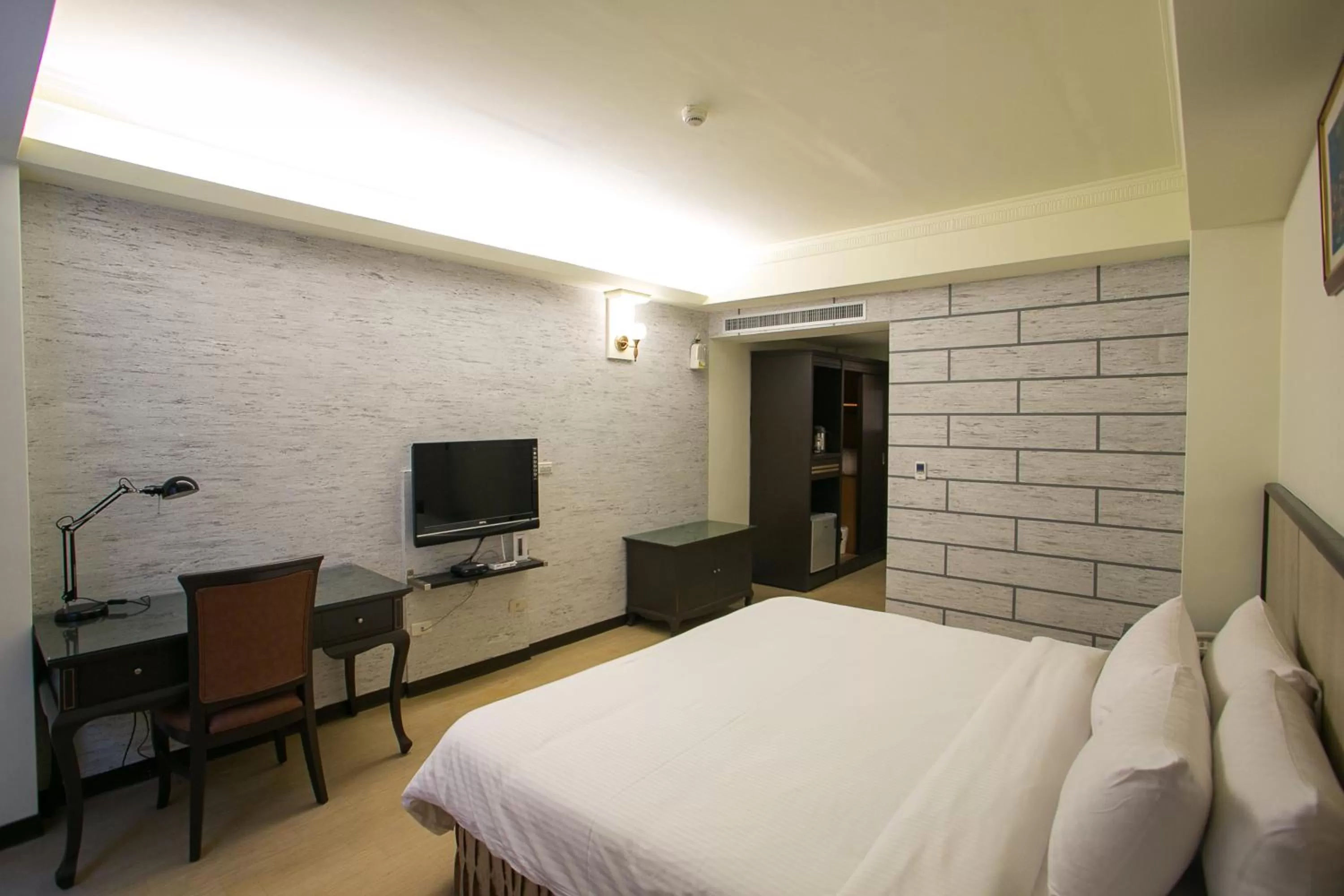 Bed in Huang Shin Business Hotel-Shang An