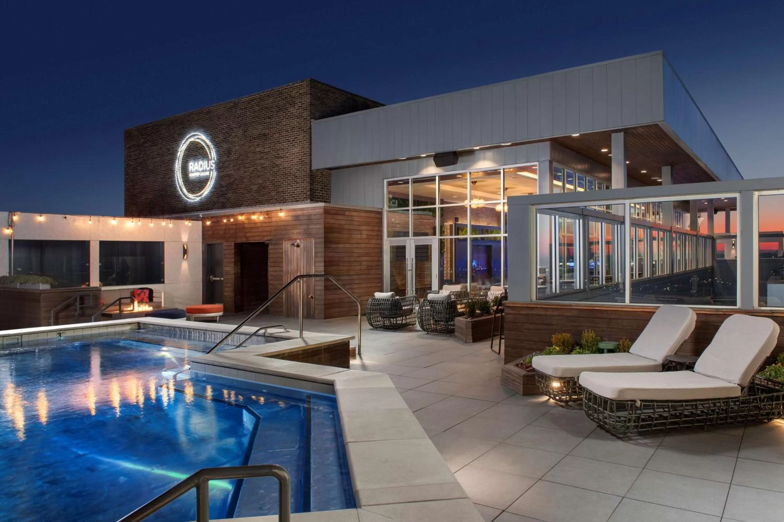 Pool view in Embassy Suites By Hilton Knoxville Downtown