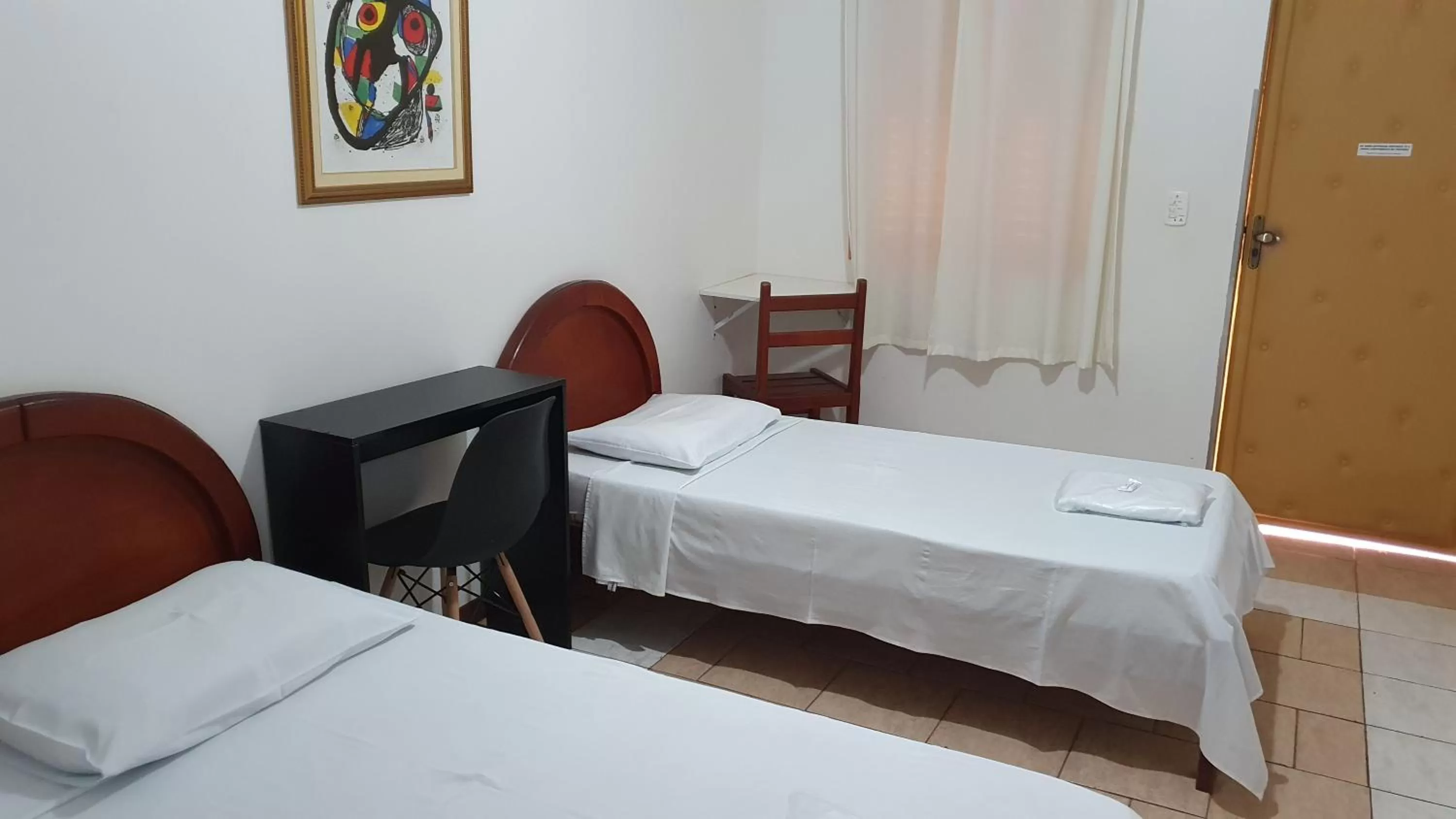 Bed in Hotel Sta Mônica Marília