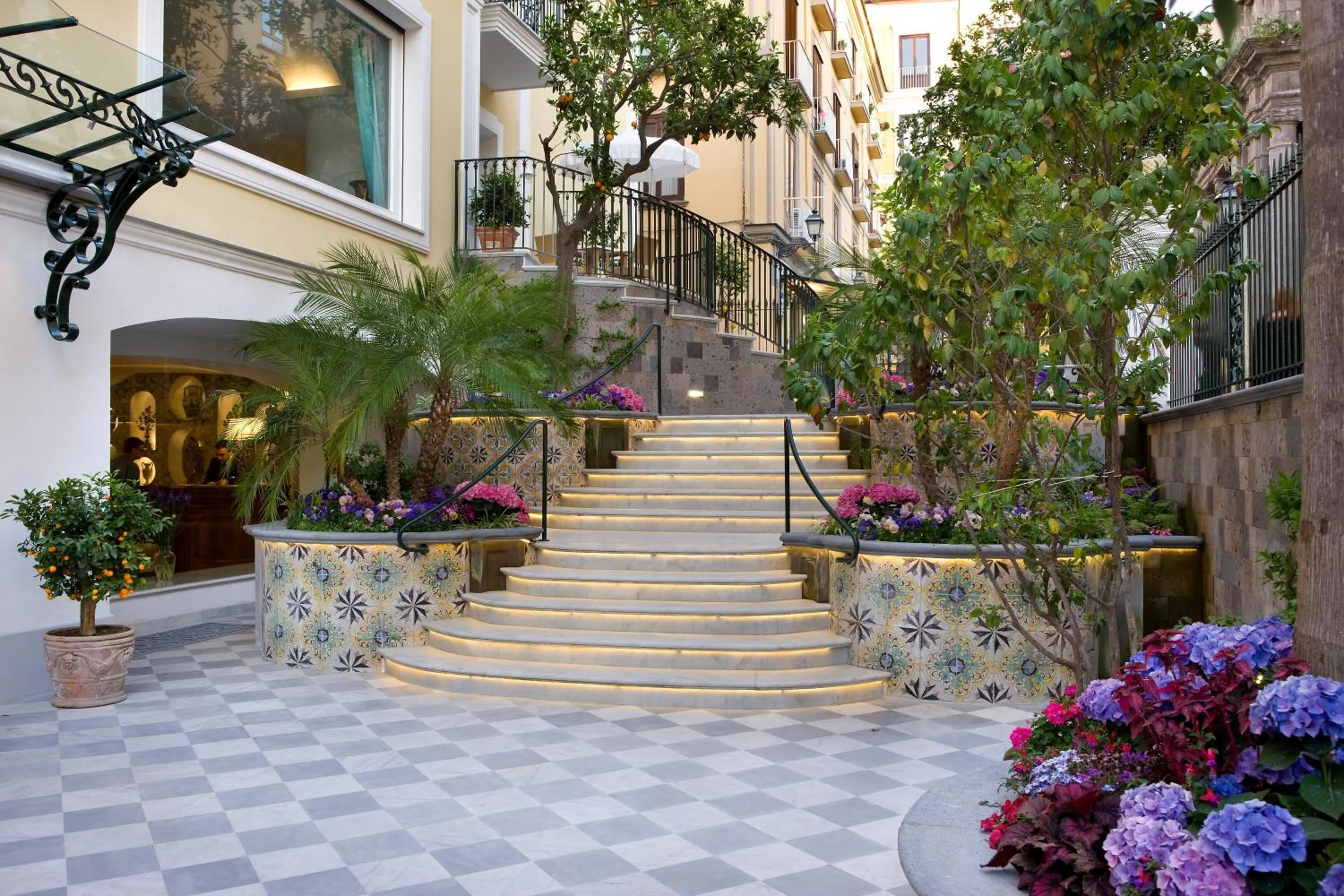 Decorative detail in Grand Hotel La Favorita