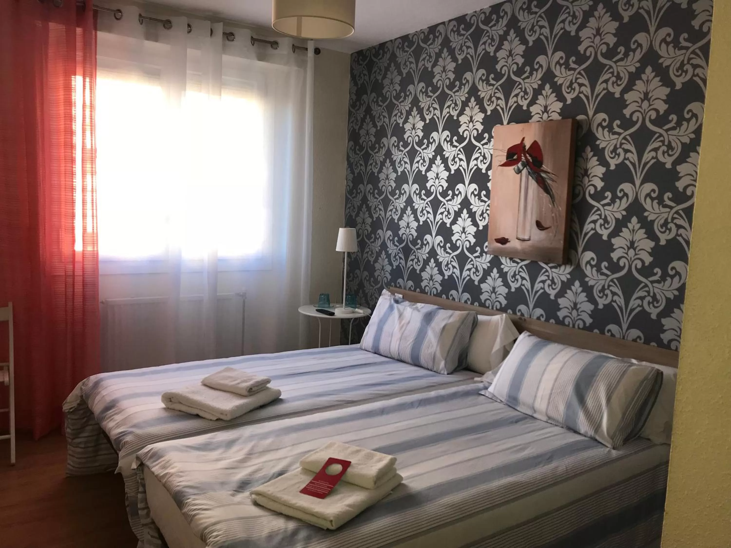 Bed in Alojamientos Iruña