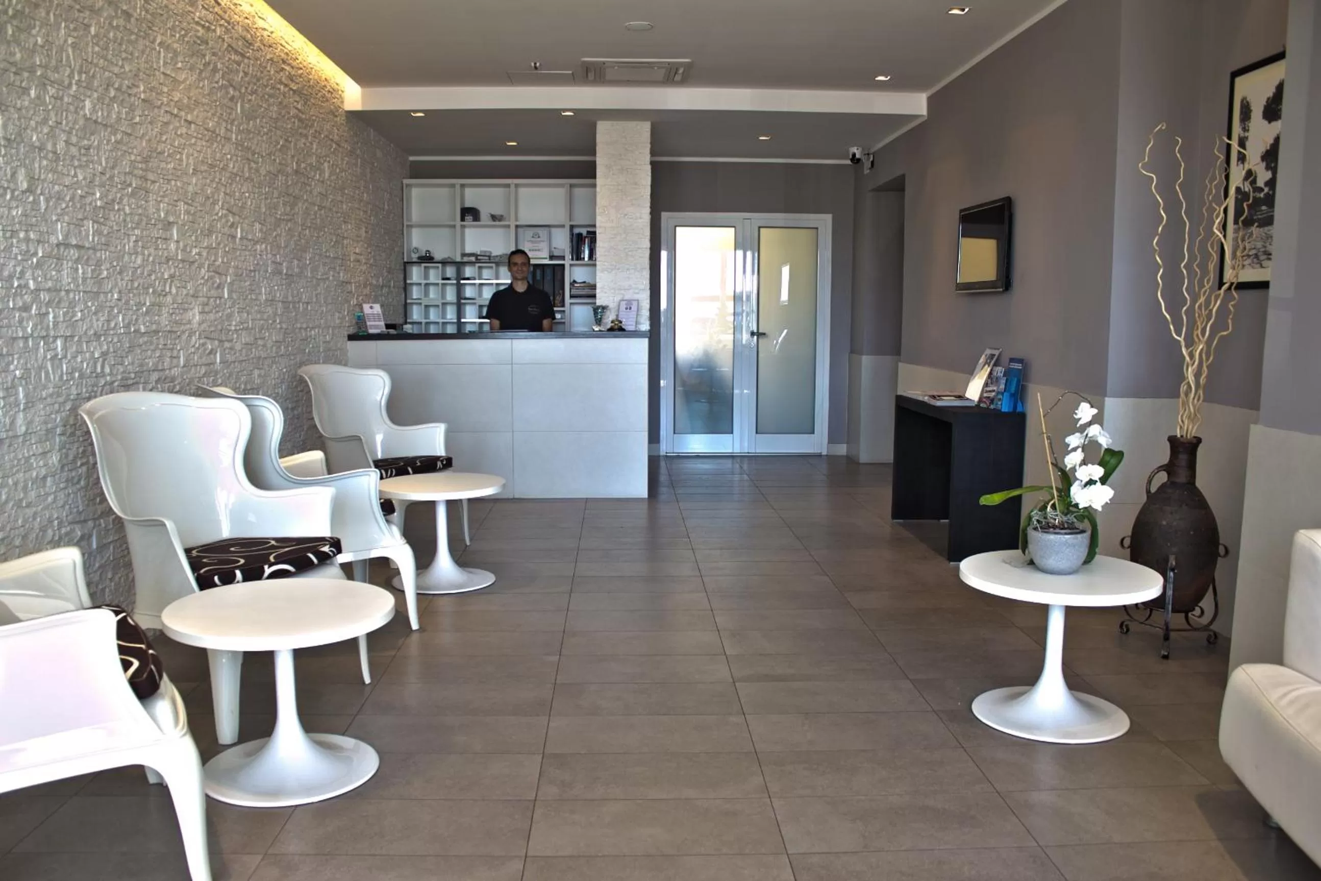 Lobby or reception in Hotel La Scaletta