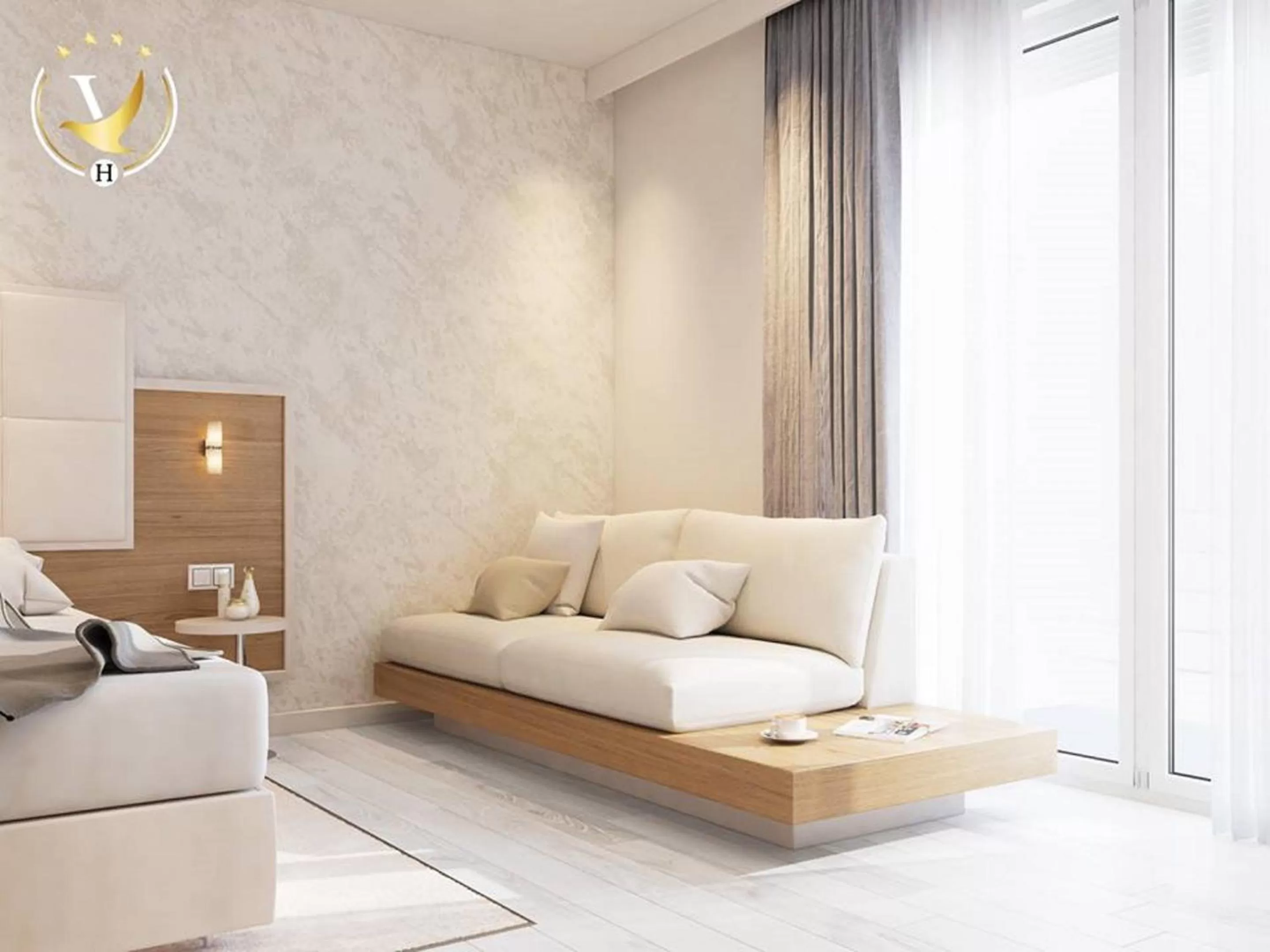 Living room in Hotel Kadmo by Aycon