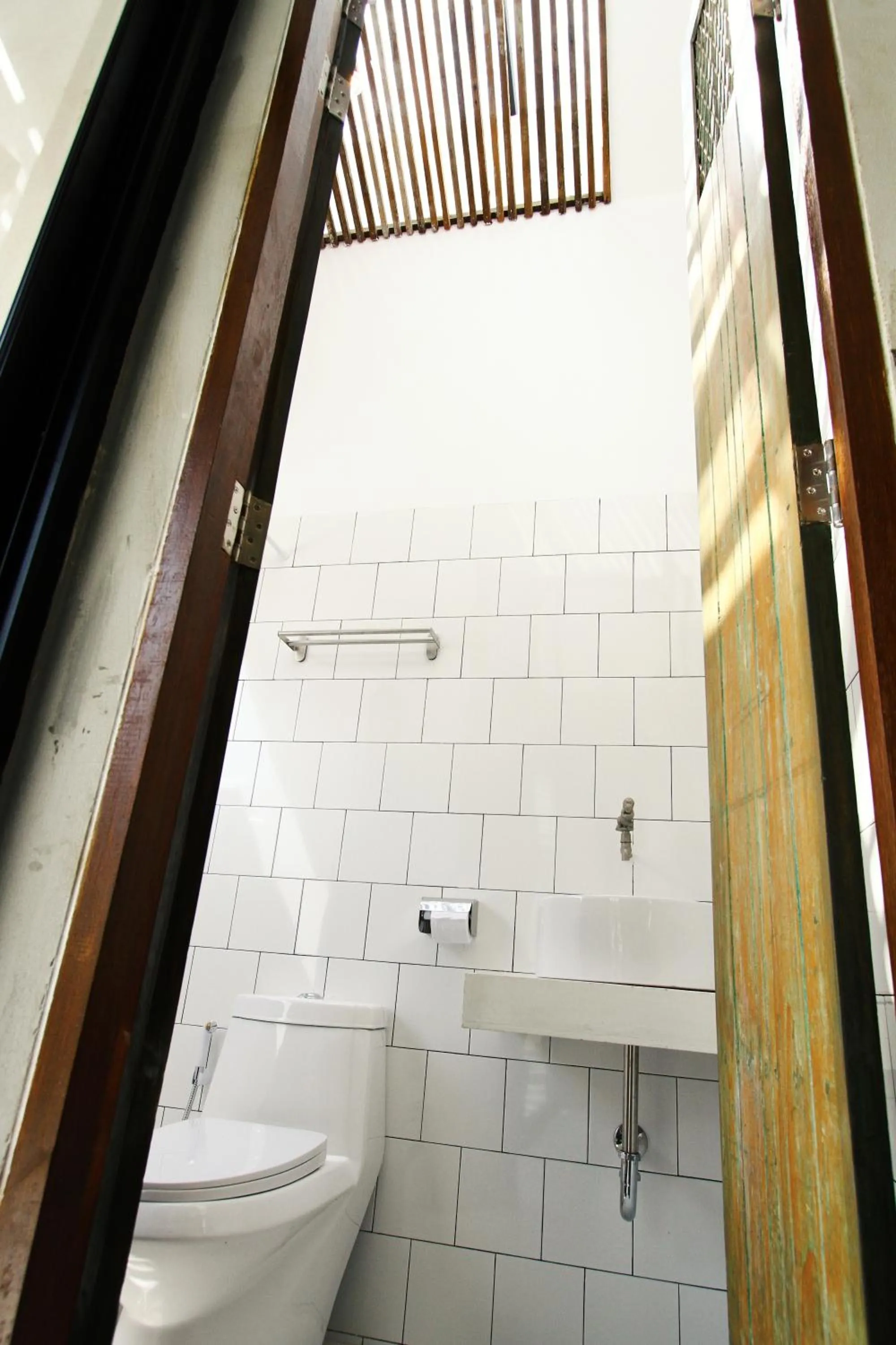 Bathroom in Here Hostel Bangkok