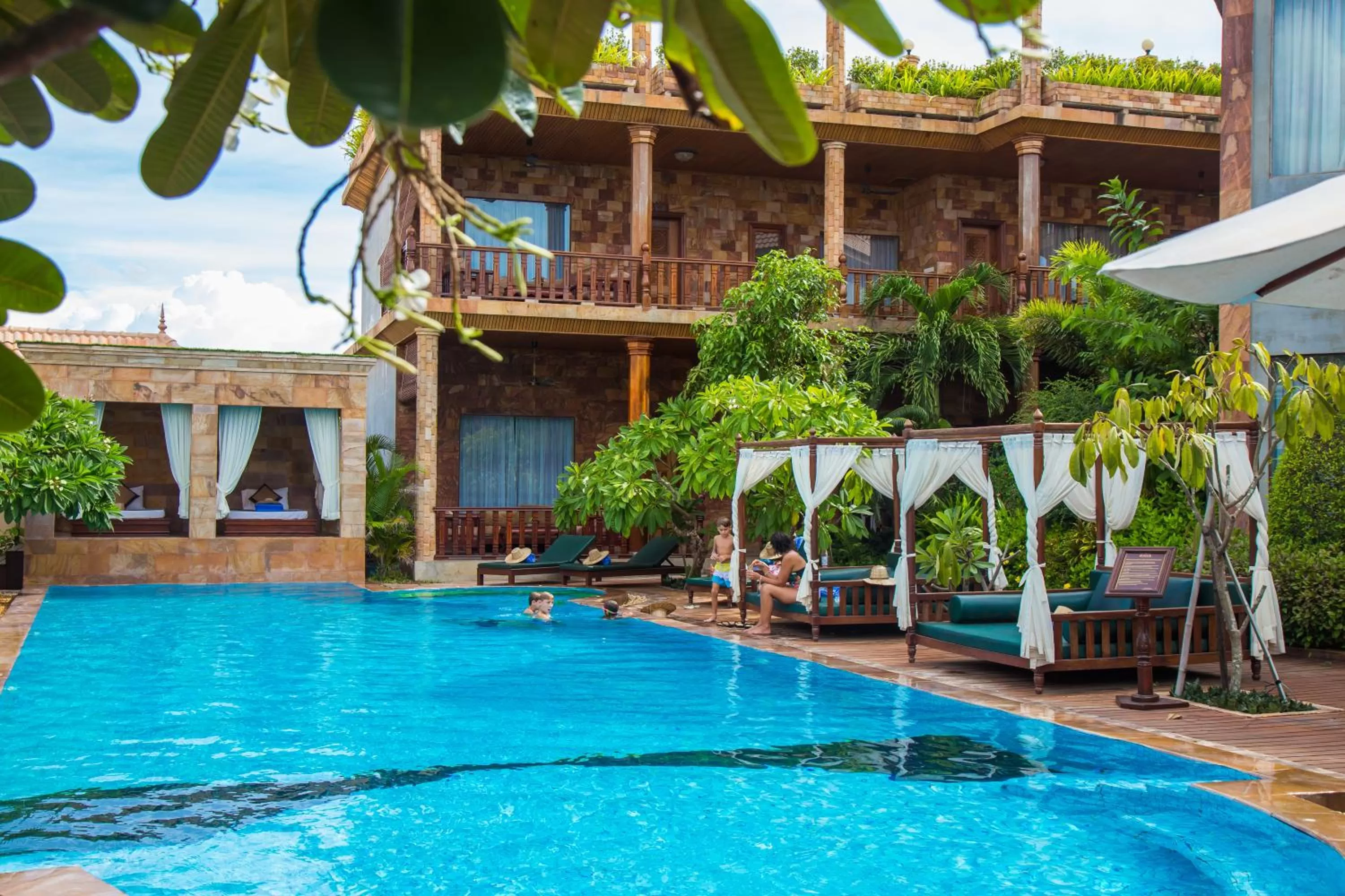 Family, Swimming Pool in Angkor Style Resort