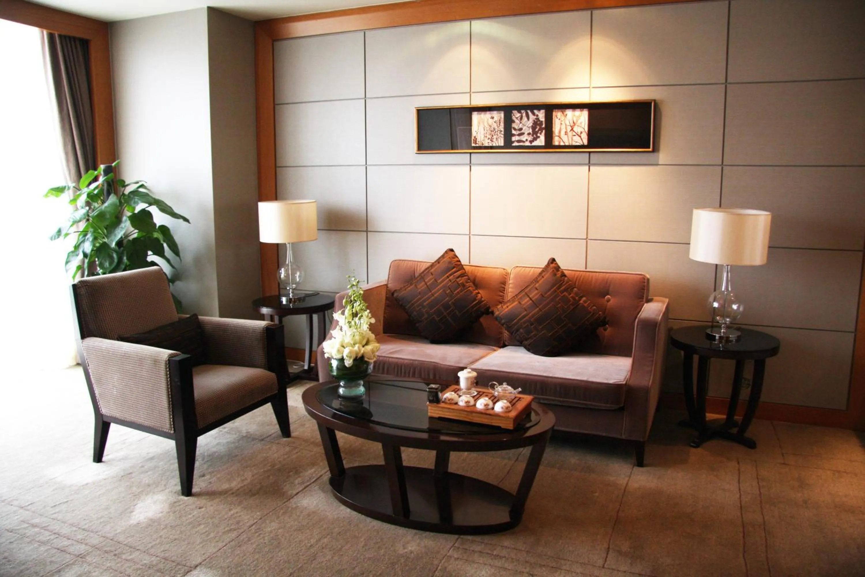 Living room in Wanda Realm Beijing