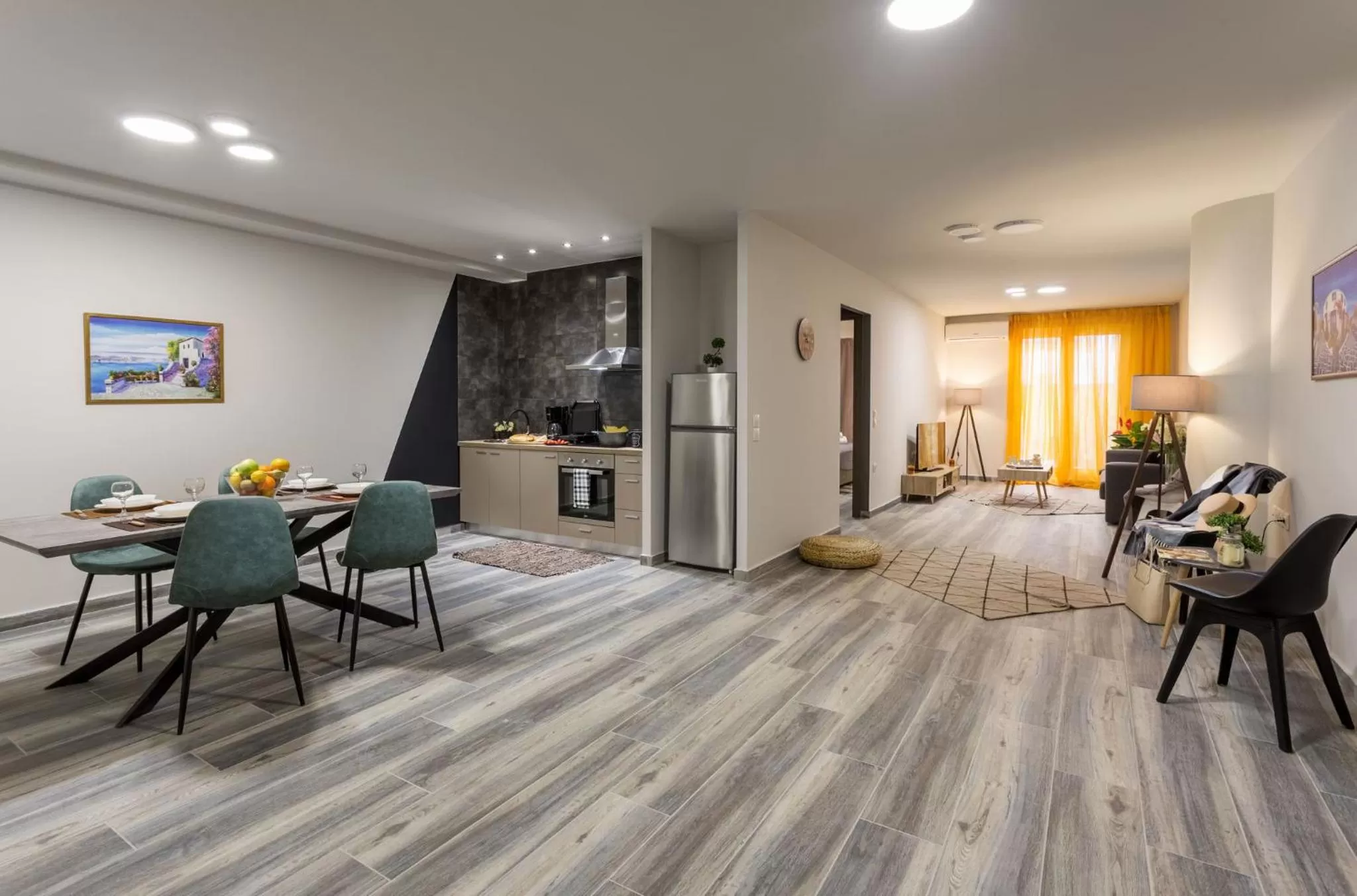 Living room, Bed in Supreme Luxury Suites by Athens Stay