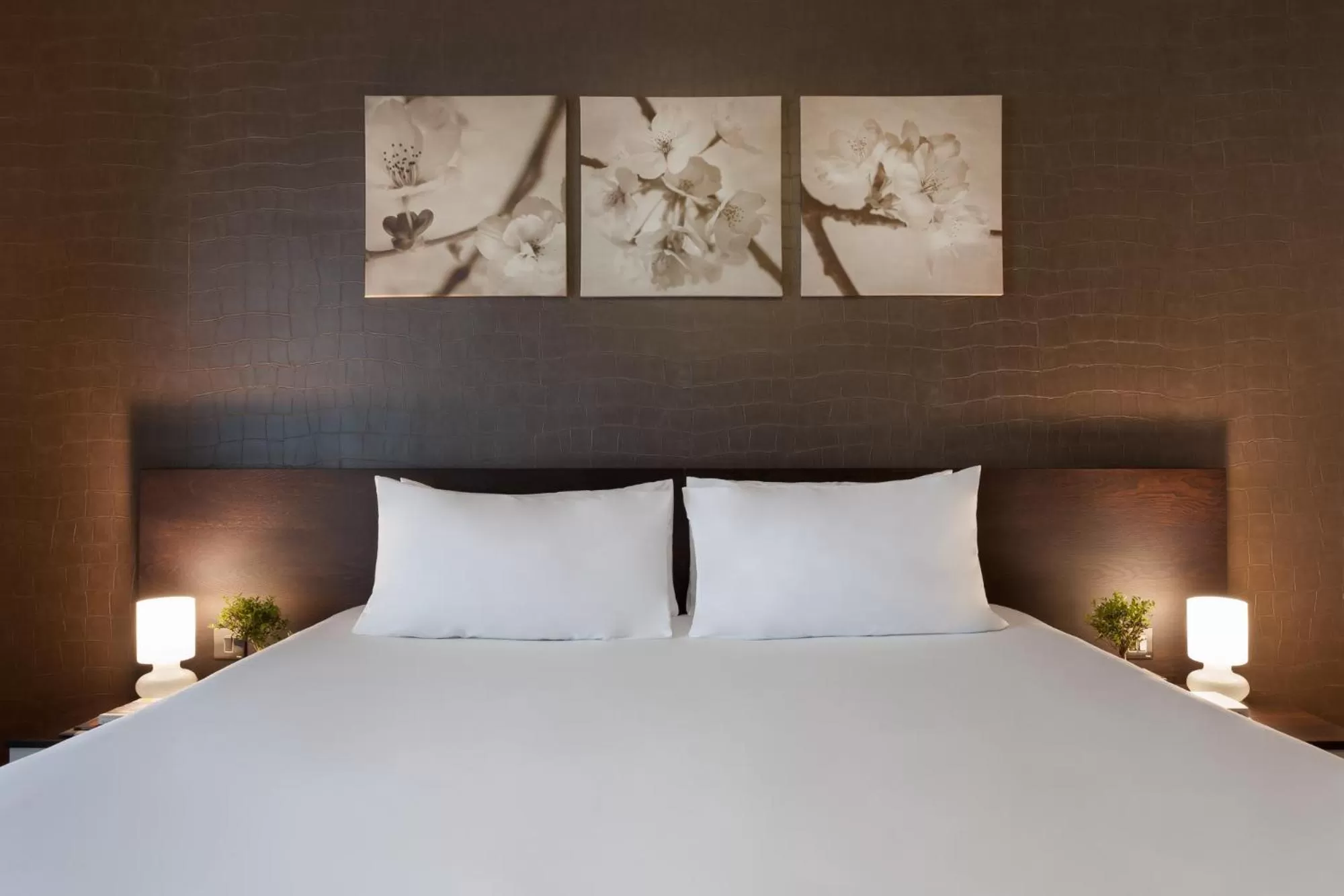 Bed in Hotel Argento