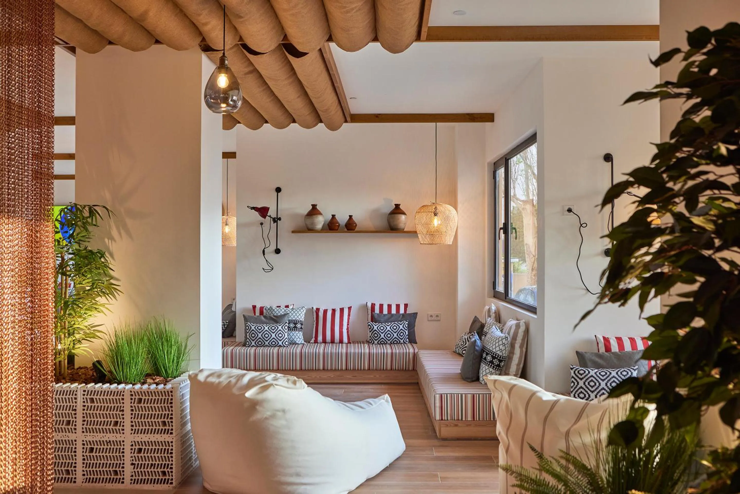 Lobby or reception in tent Palmanova