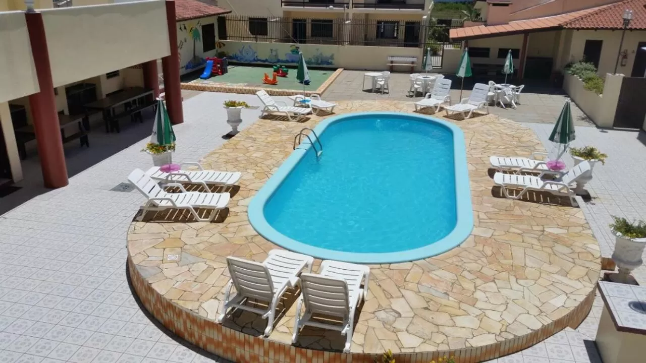 Inner courtyard view in Pousada Japeju