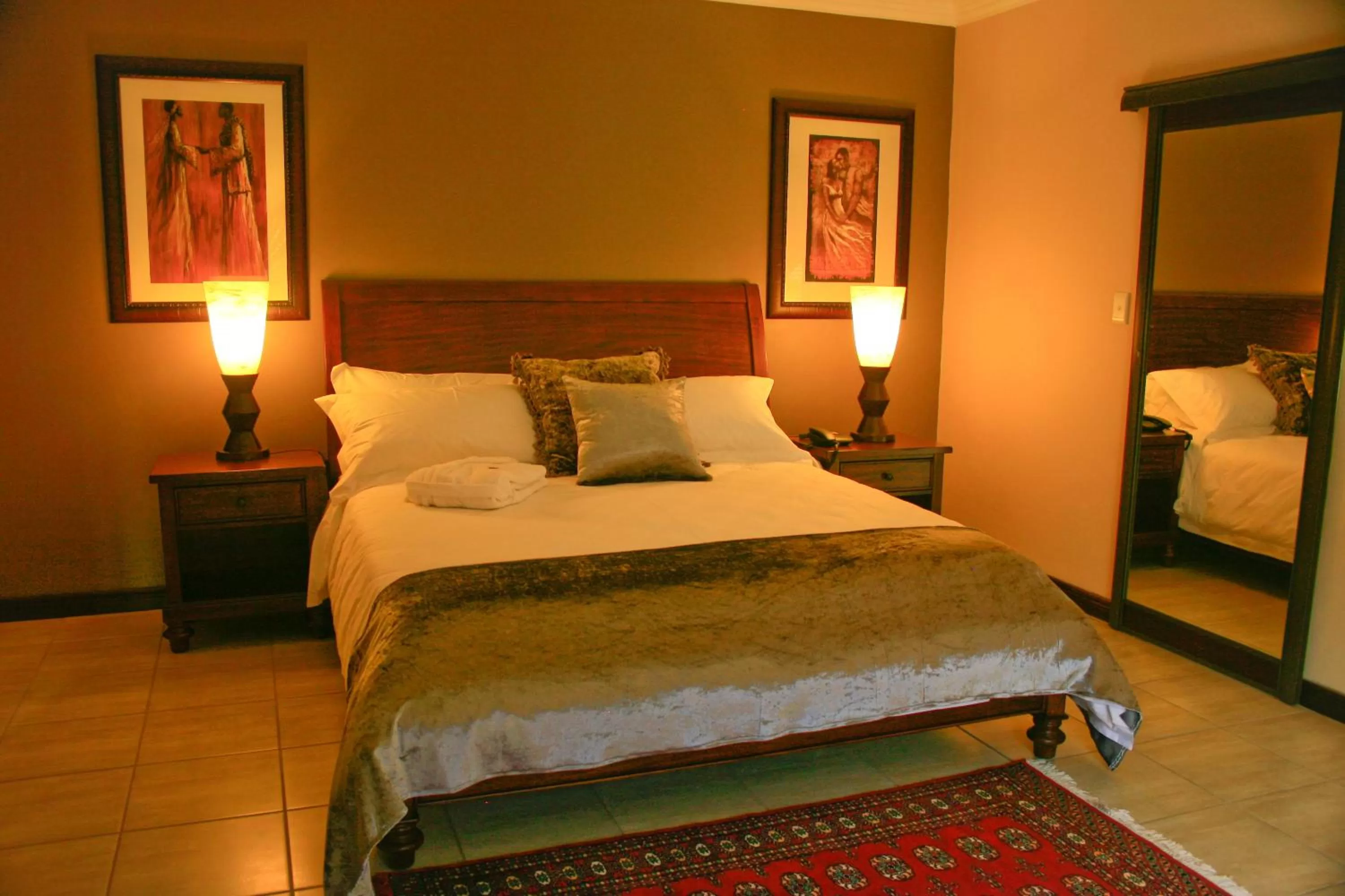 Bedroom, Bed in Eco Park Lodge