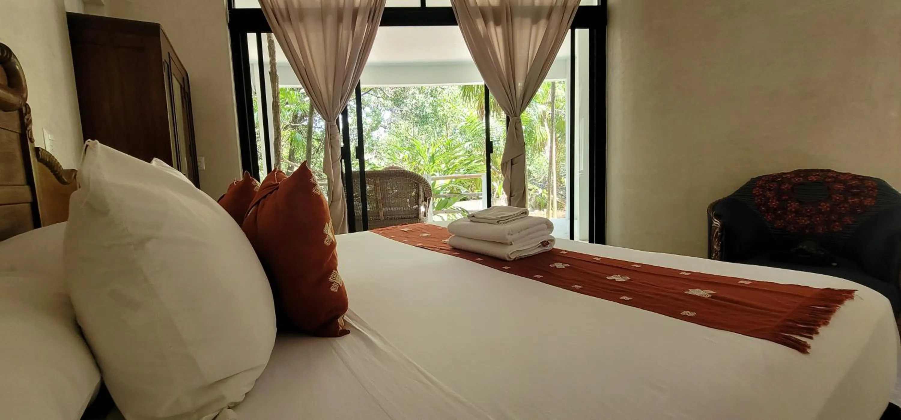 View (from property/room), Bed in Casa Ambar Hotel & Boutique Tulum