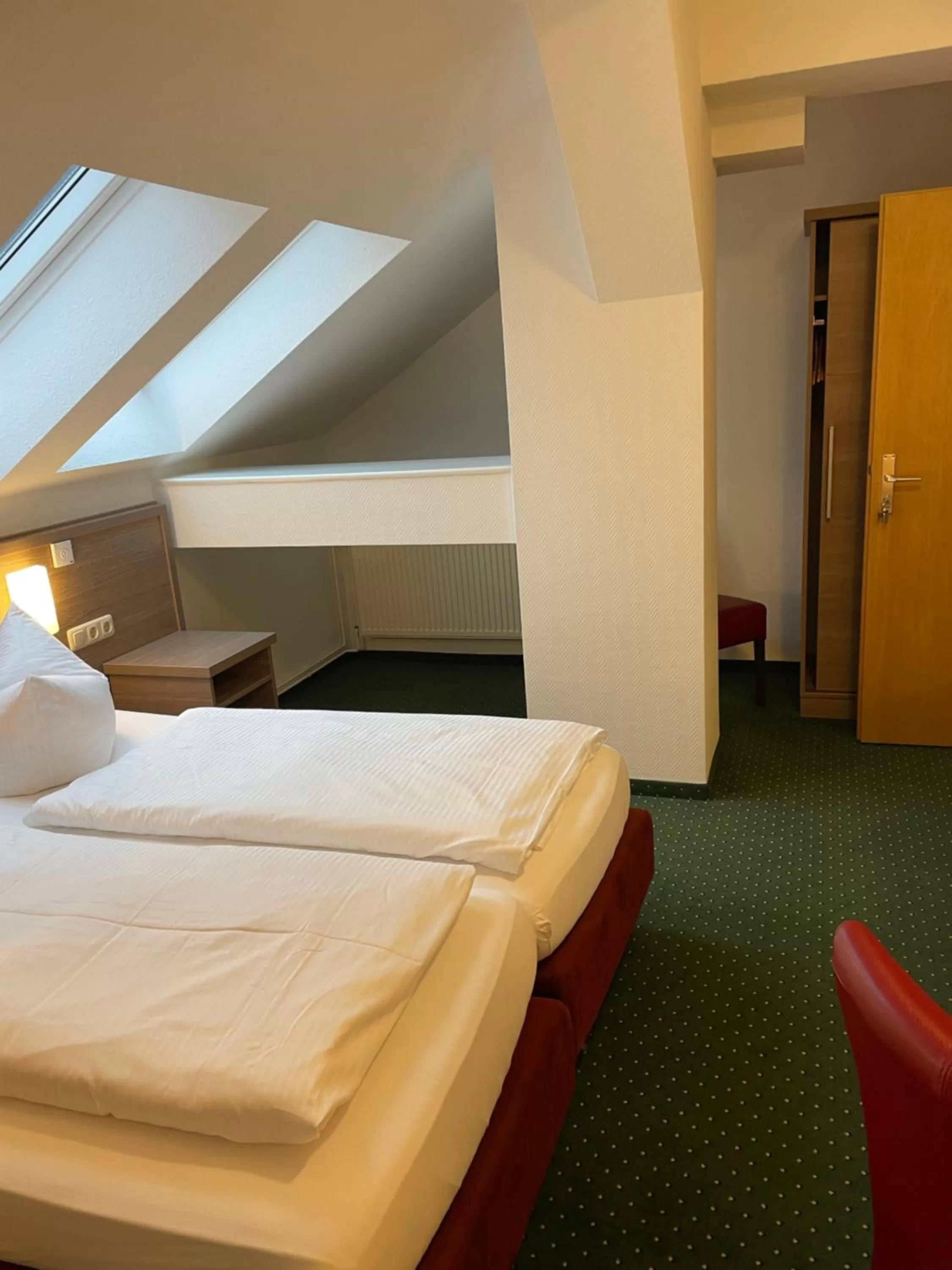 Bed in Gasthof Scharfe Kurve