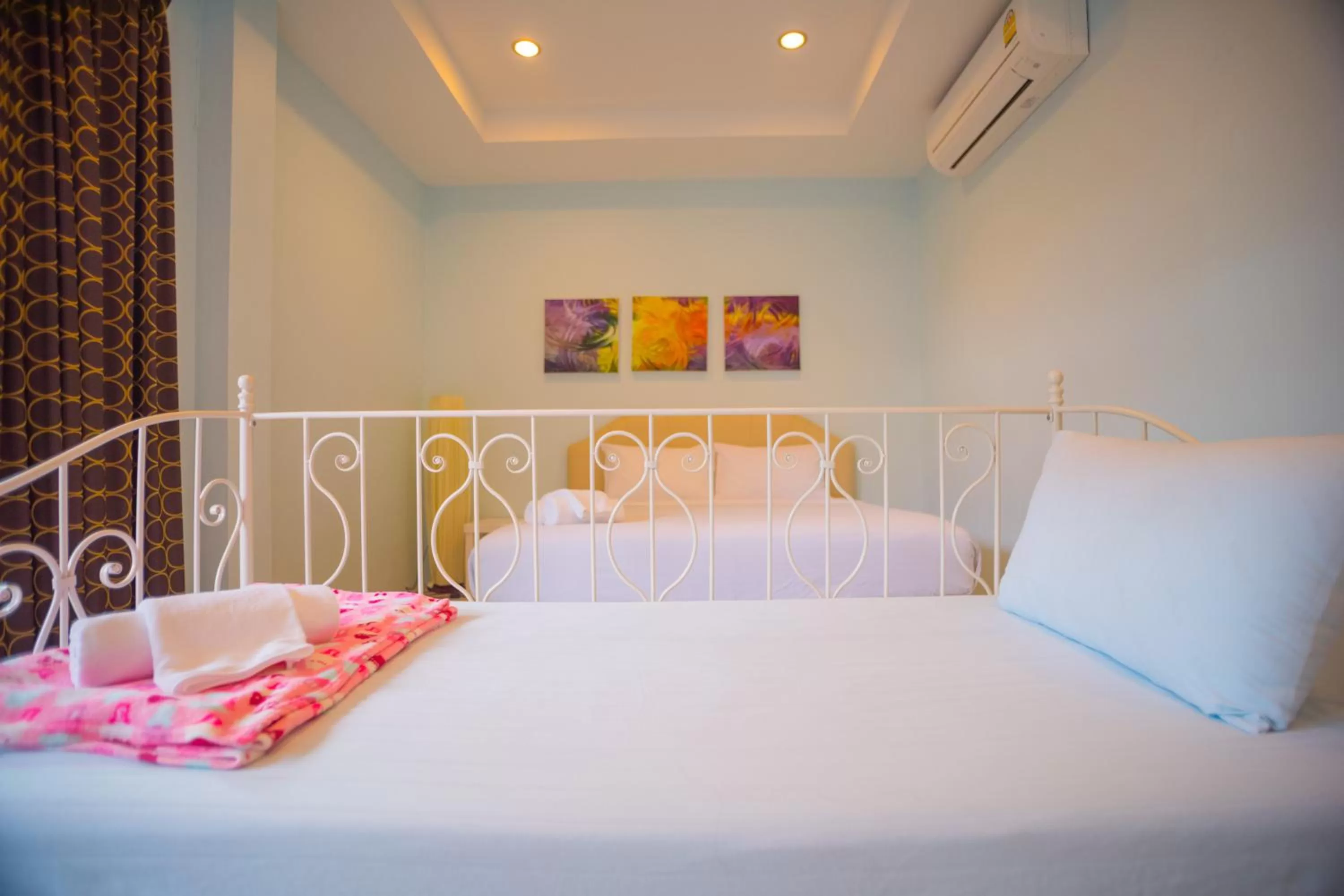 Bed in The Cube Resort